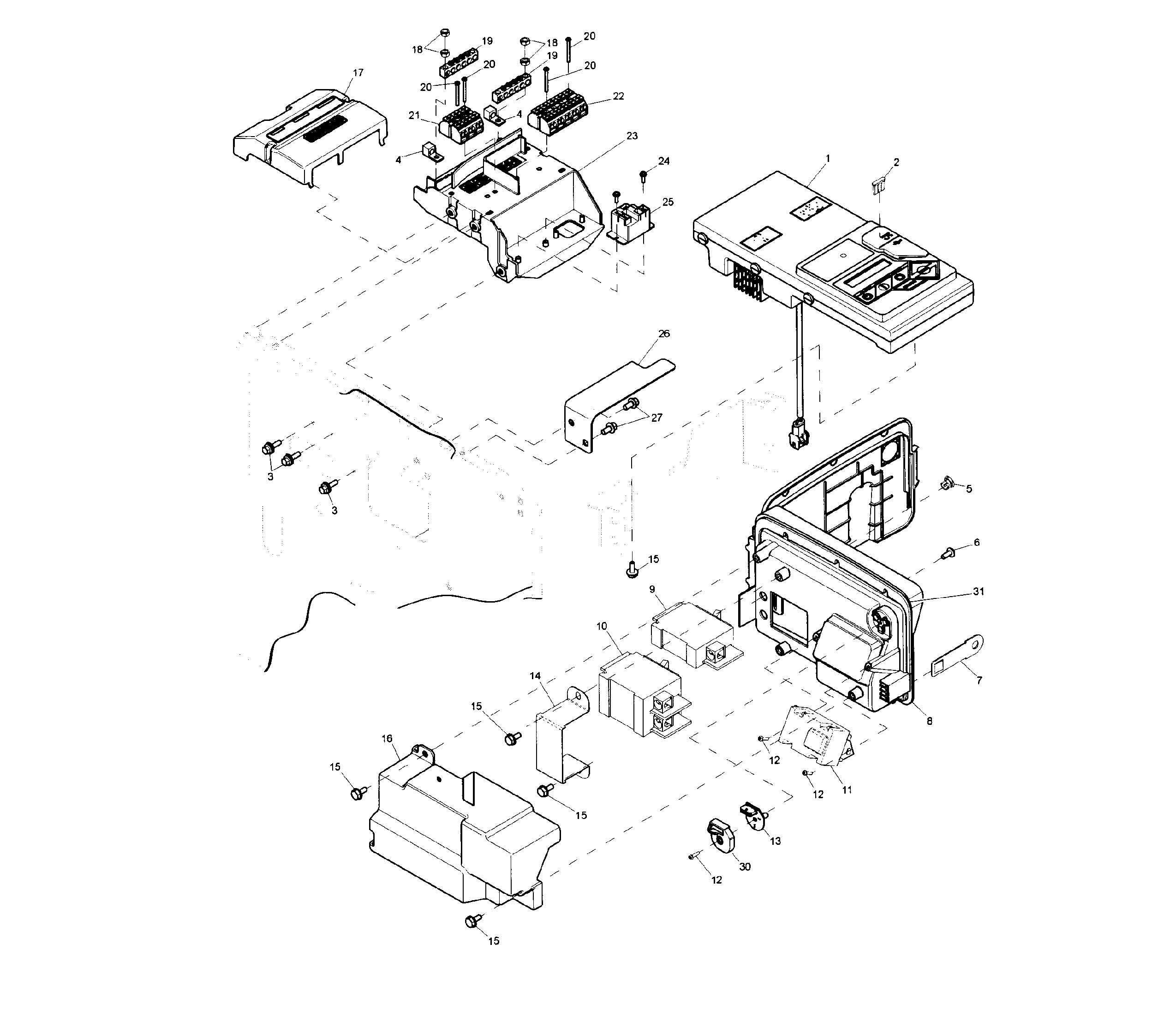 Generac 006437-0 control panel diagram