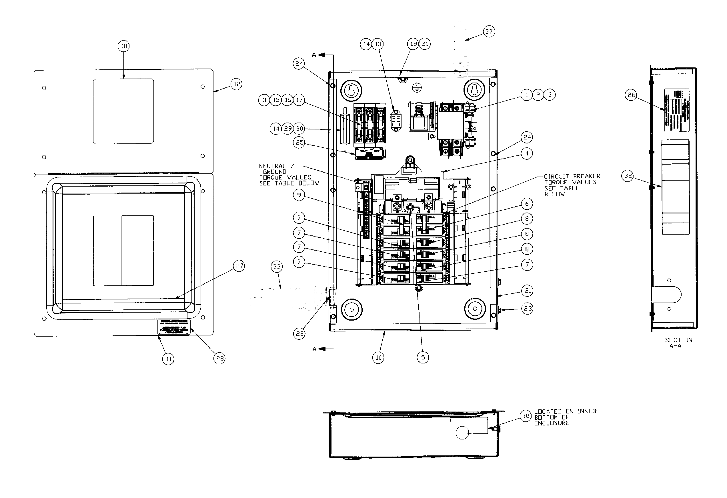 Generac 006437-0 50a electric panel diagram