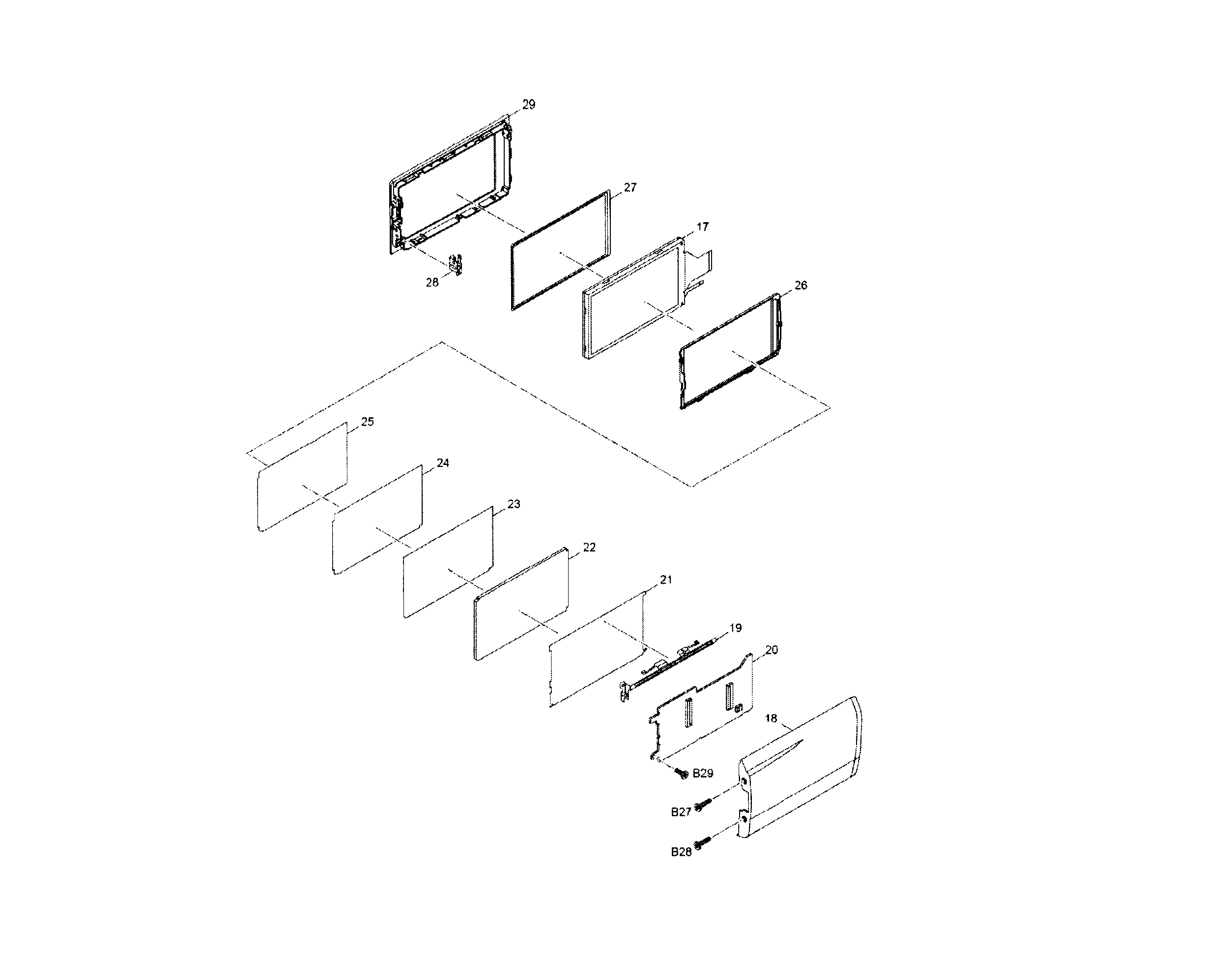 Panasonic HC-V720P lcd section diagram