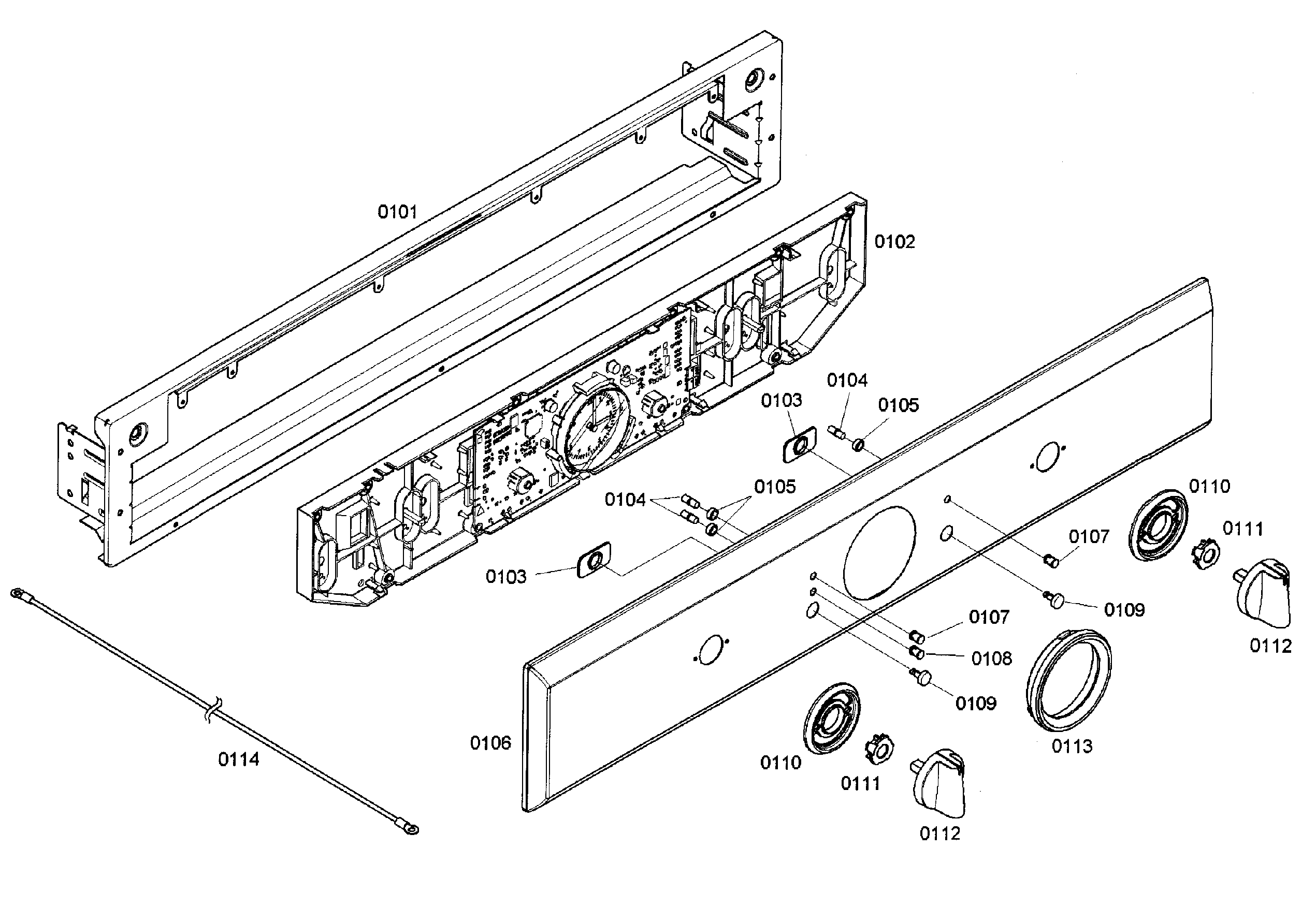 Thermador POM301/02 control panel diagram