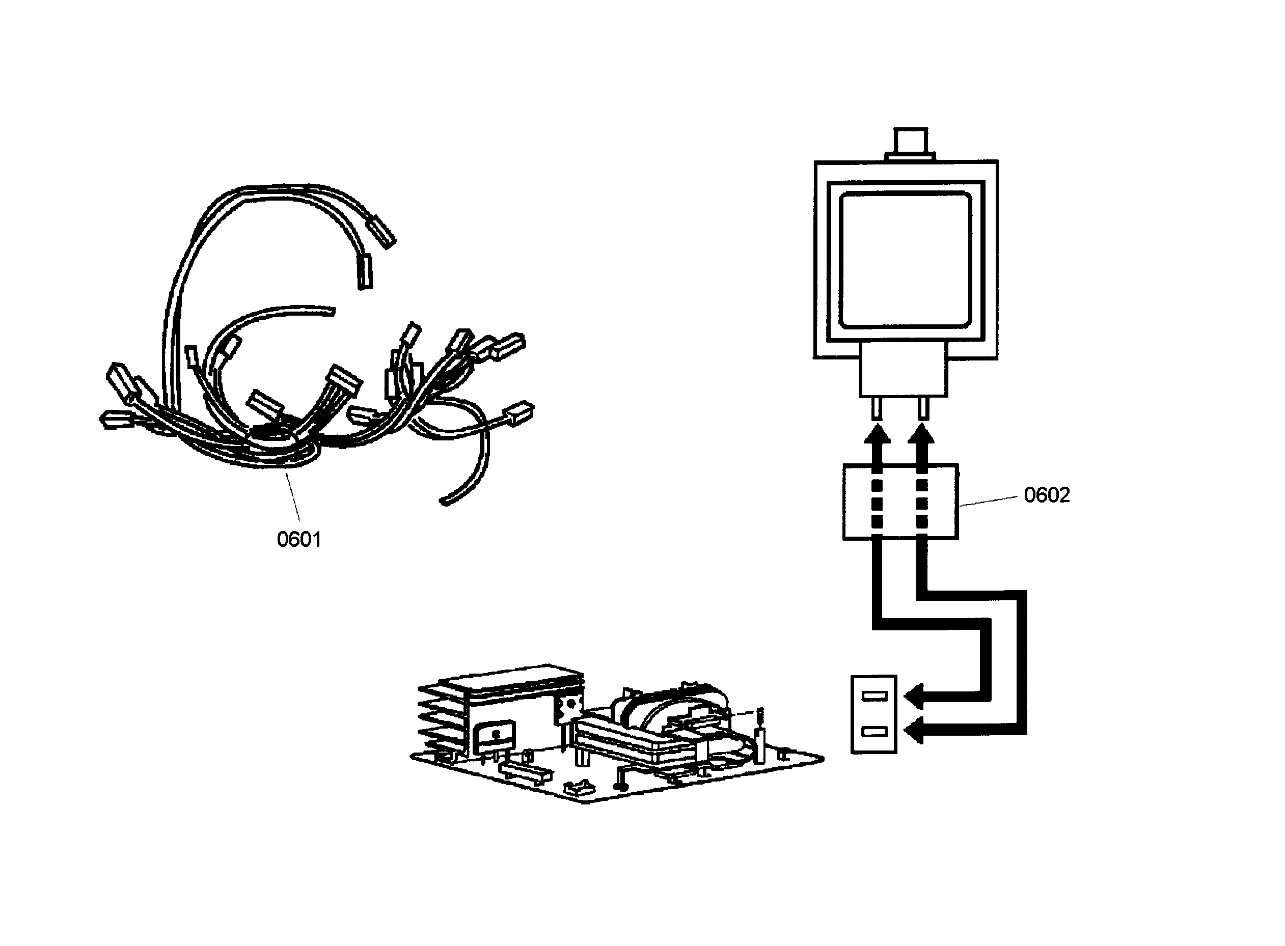 Thermador POM301/02 micro wiring diagram