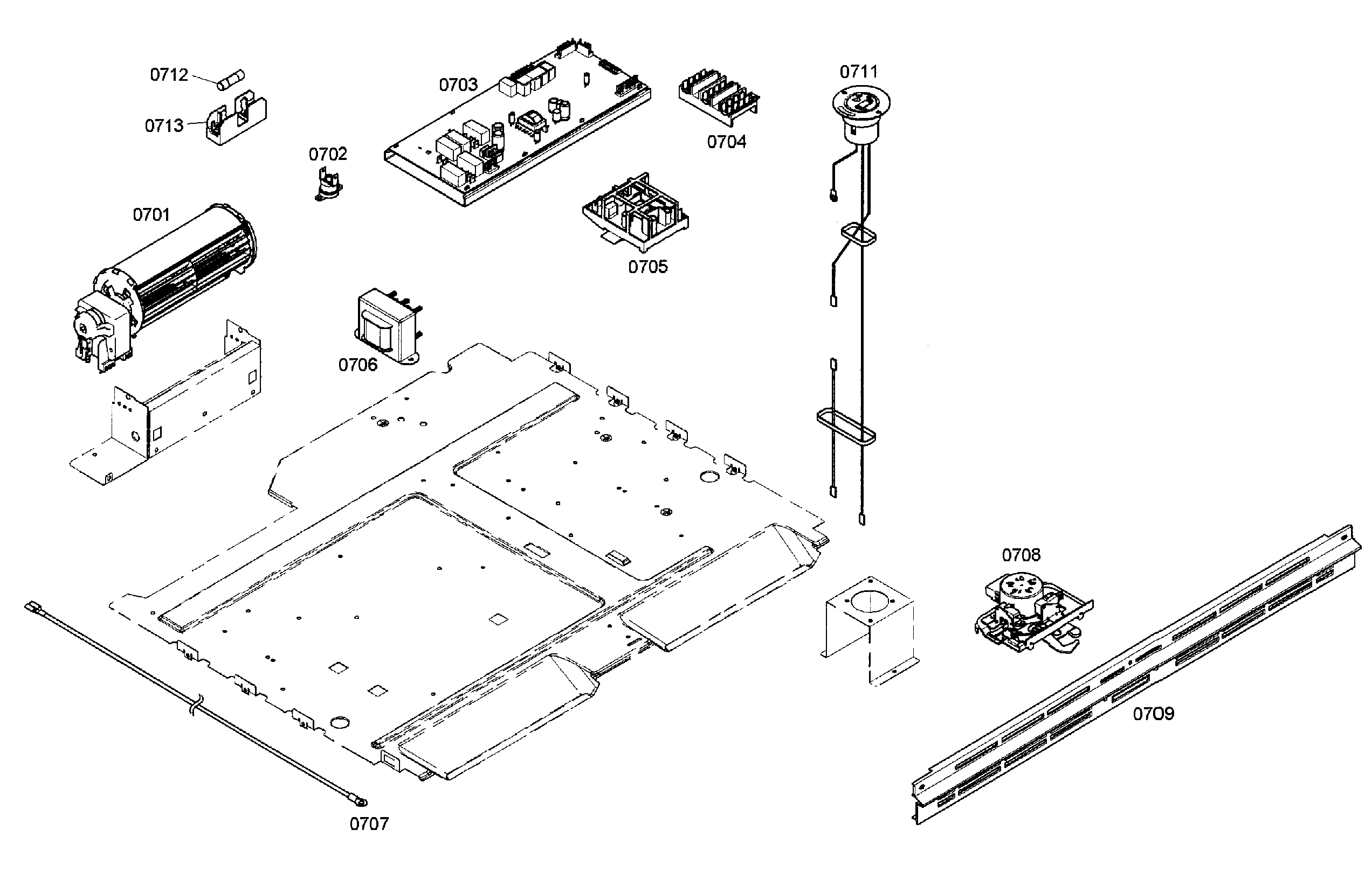 Thermador POM301/02 oven vent diagram