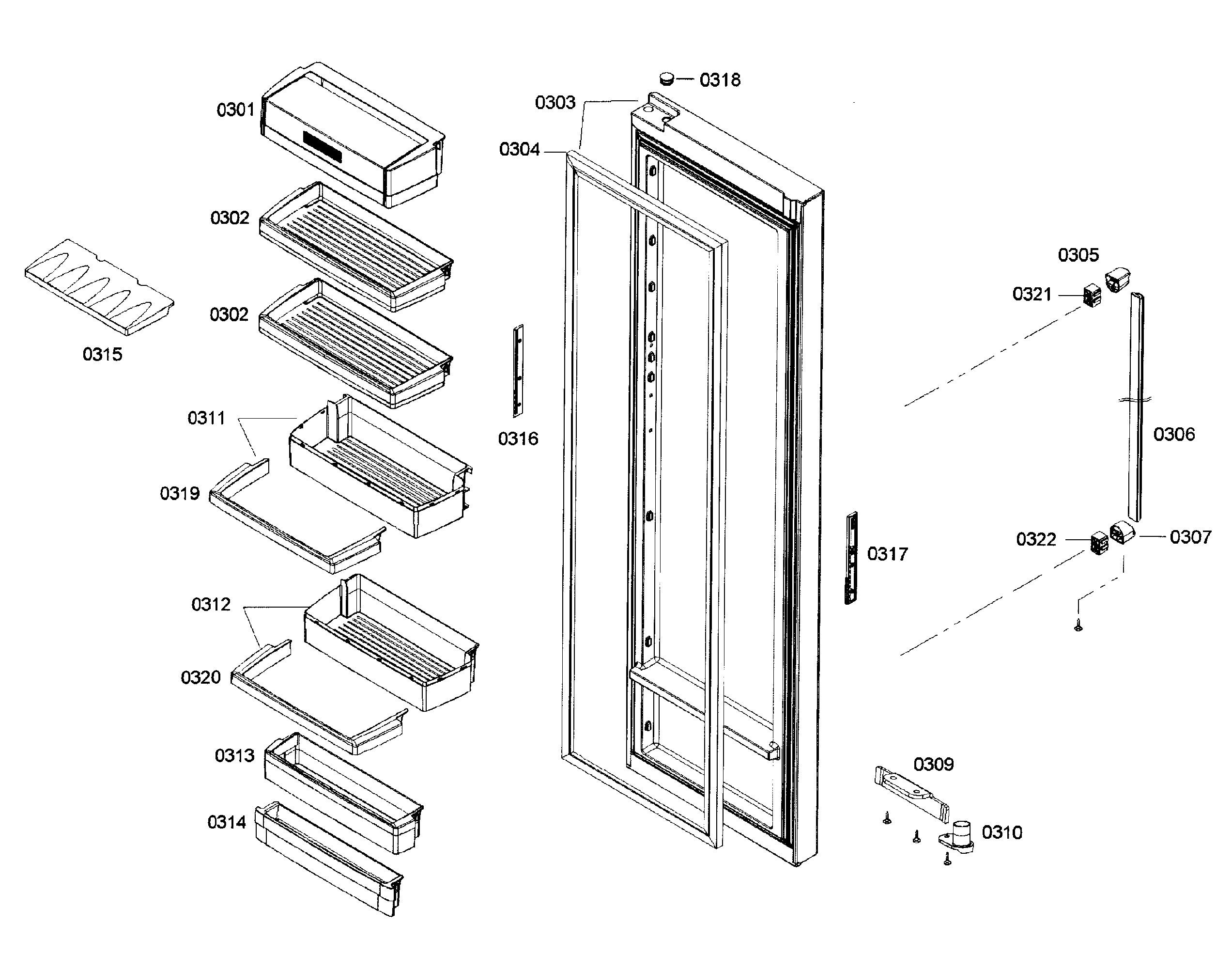 Bosch B22CS50SNS/04 door 2 diagram