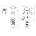 Samsung WA45H7200AW/A2-00 tub parts diagram