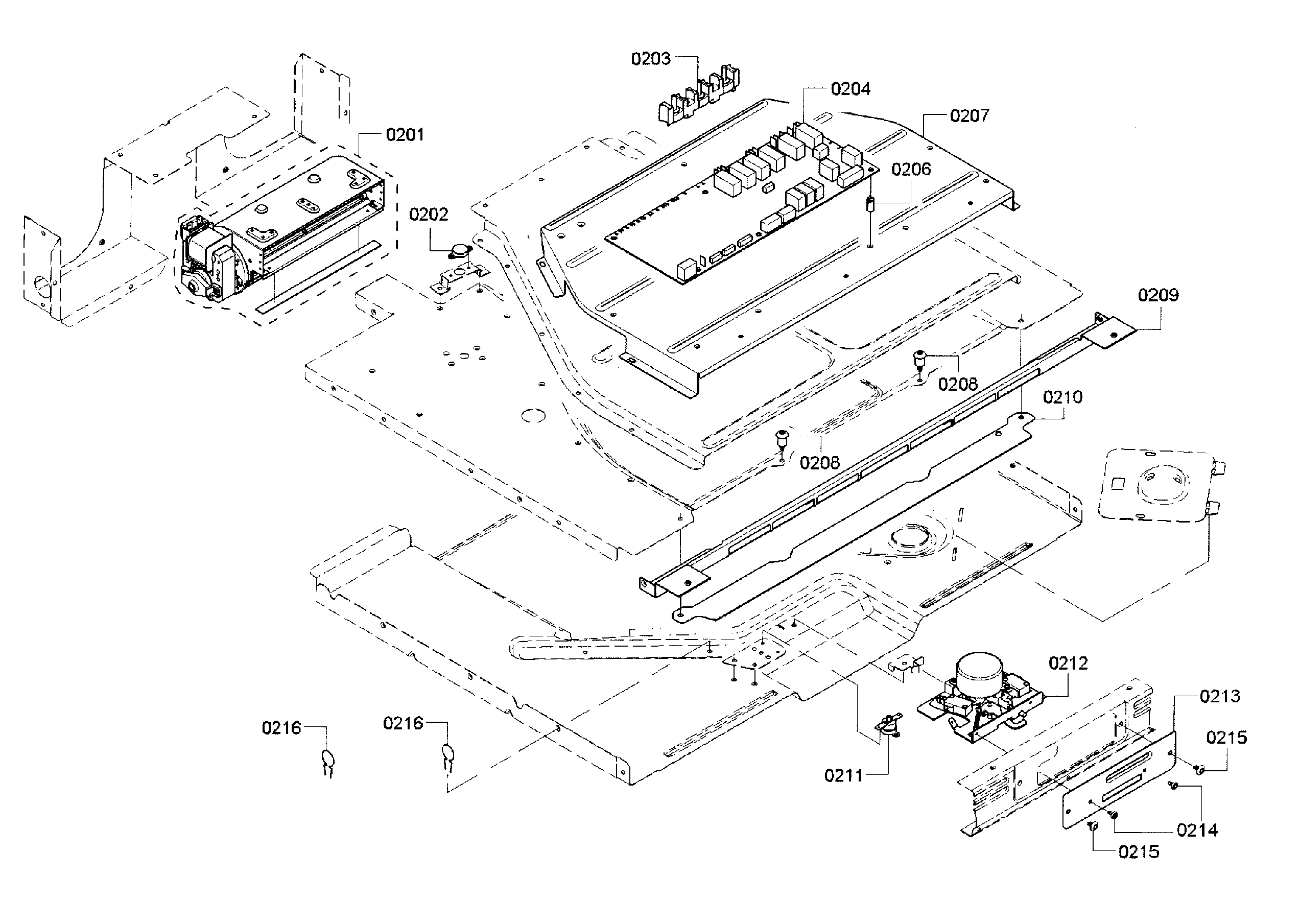Bosch HBL5351UC/01 pcb assy diagram