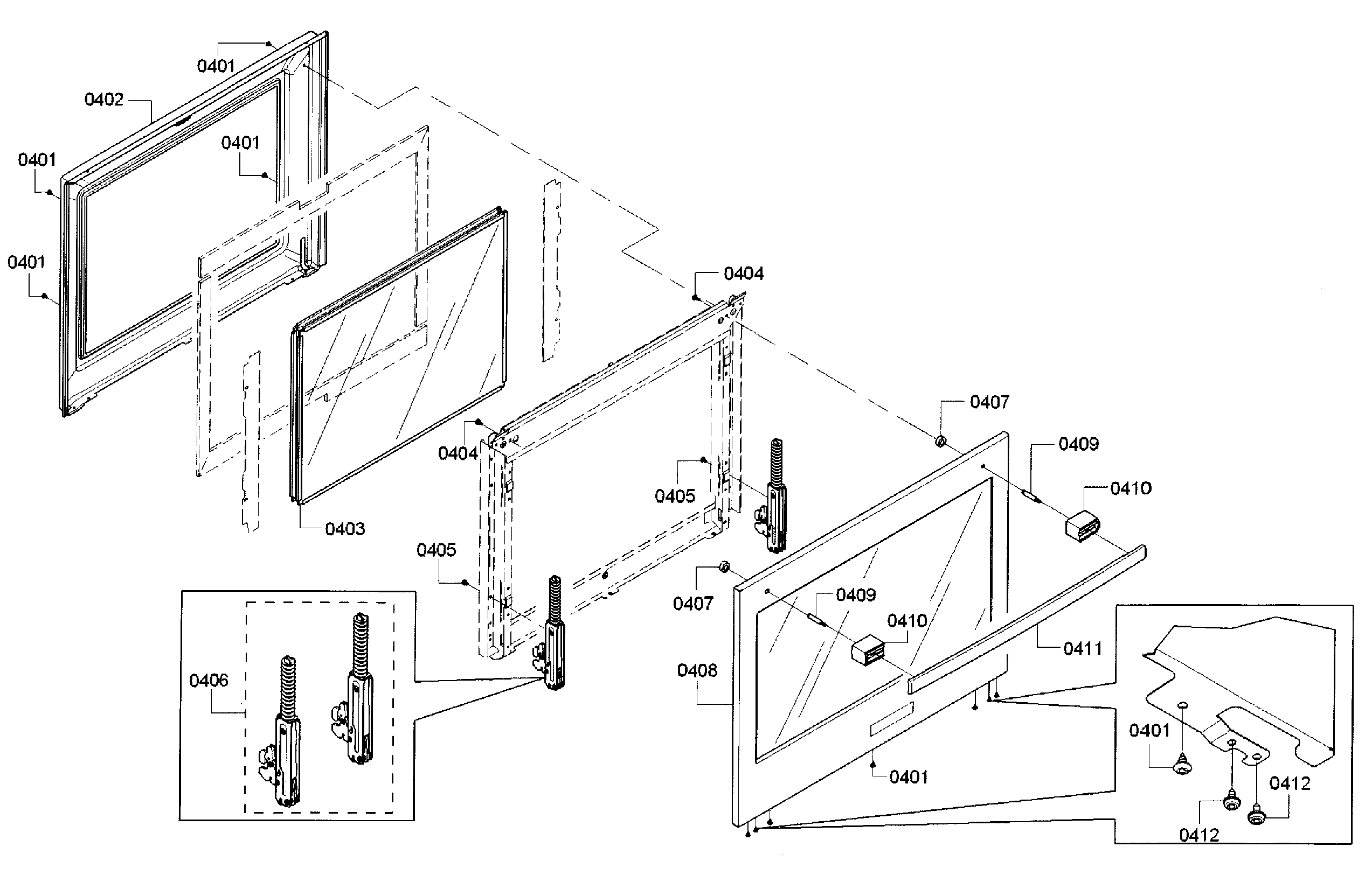 Bosch HBL5351UC/01 door diagram