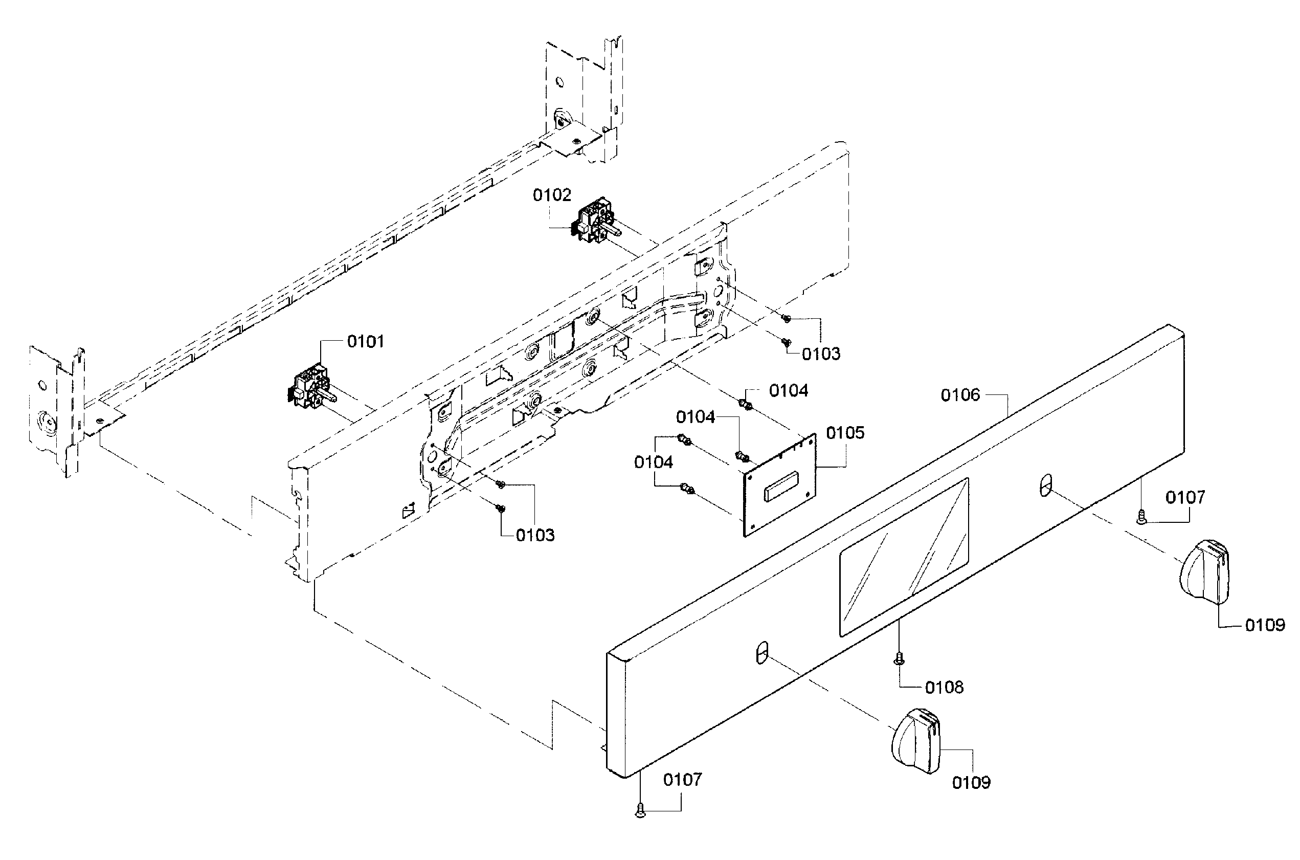 Bosch HBL5451UC/01 control panel diagram