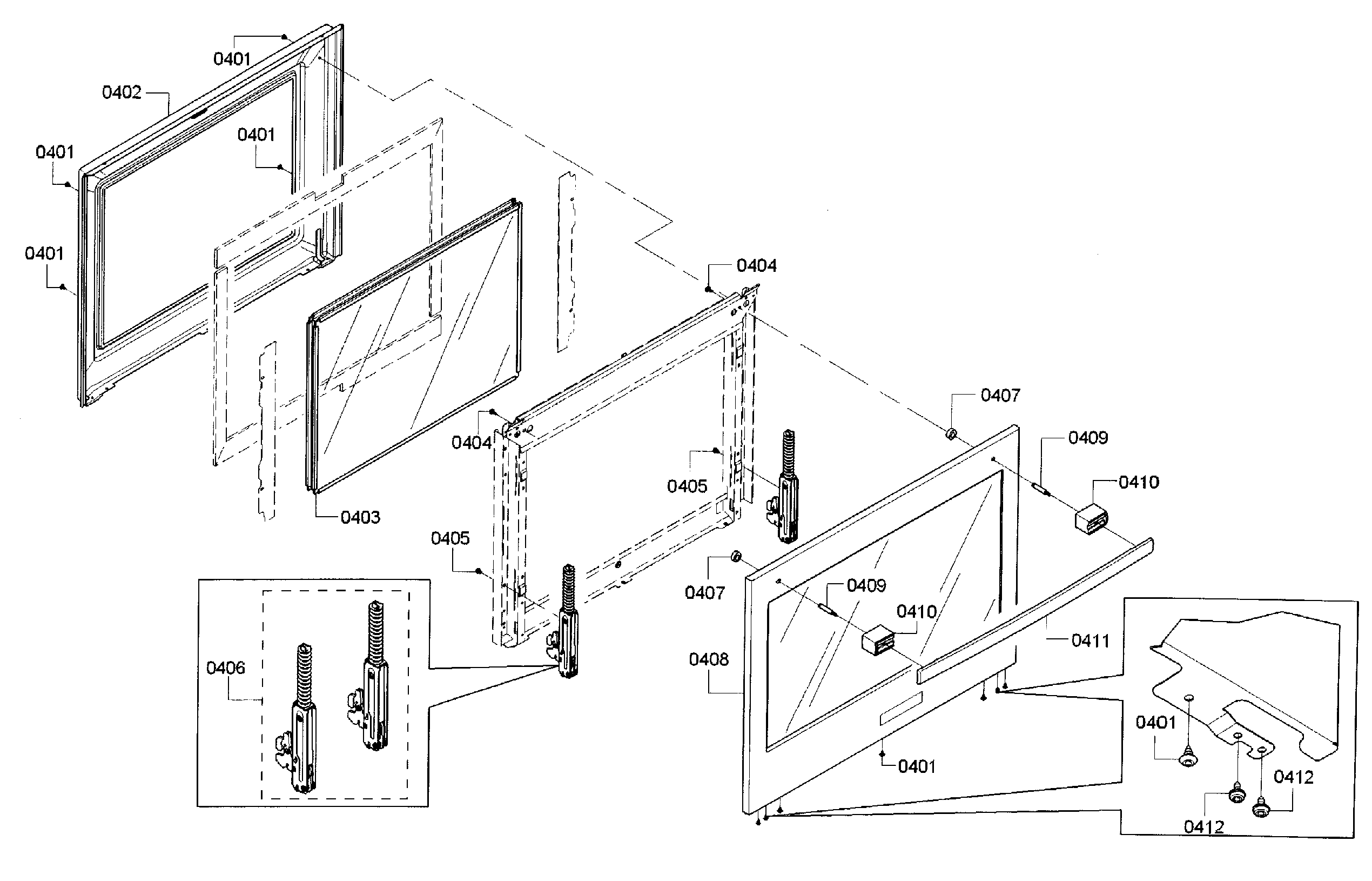Bosch HBL5451UC/01 door diagram