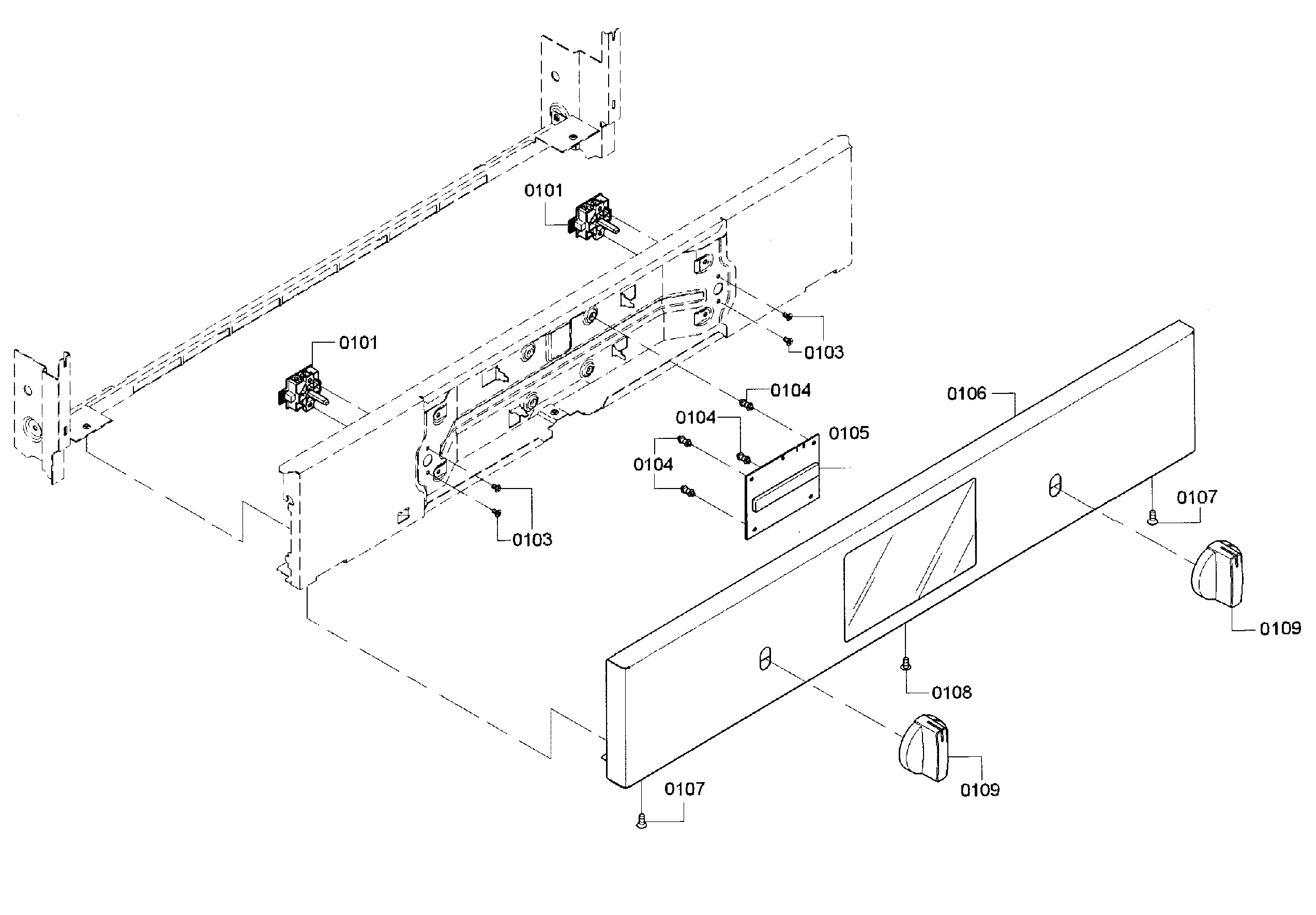 Bosch HBL5551UC/01 control panel diagram