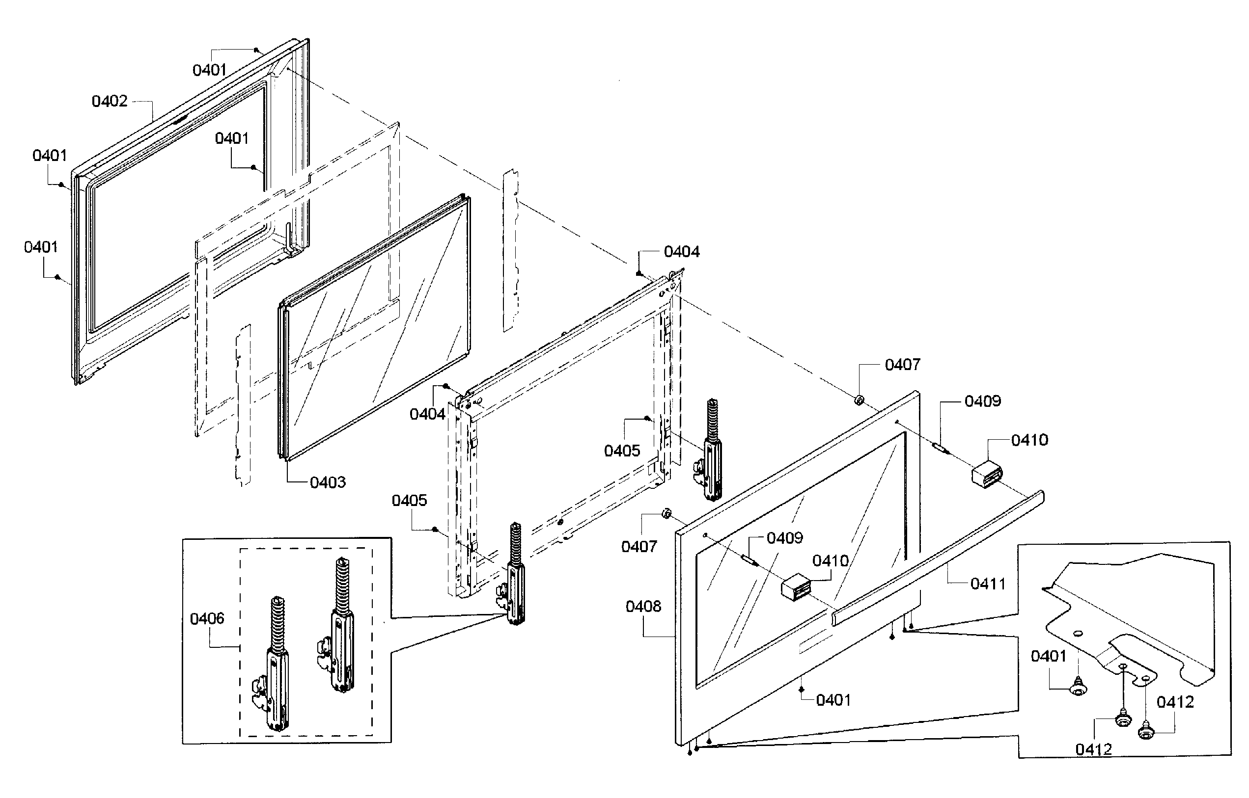 Bosch HBL5551UC/01 door-upper diagram