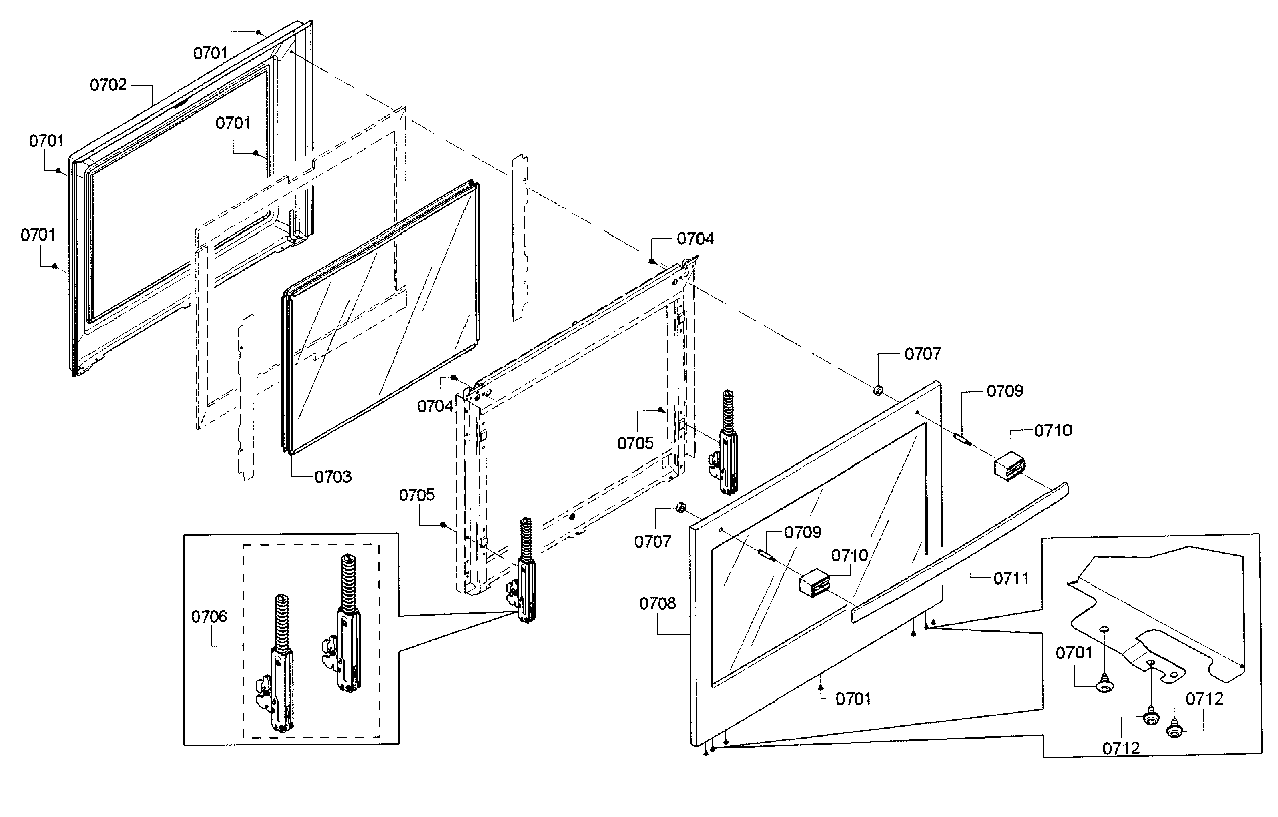 Bosch HBL5551UC/01 door-lower diagram