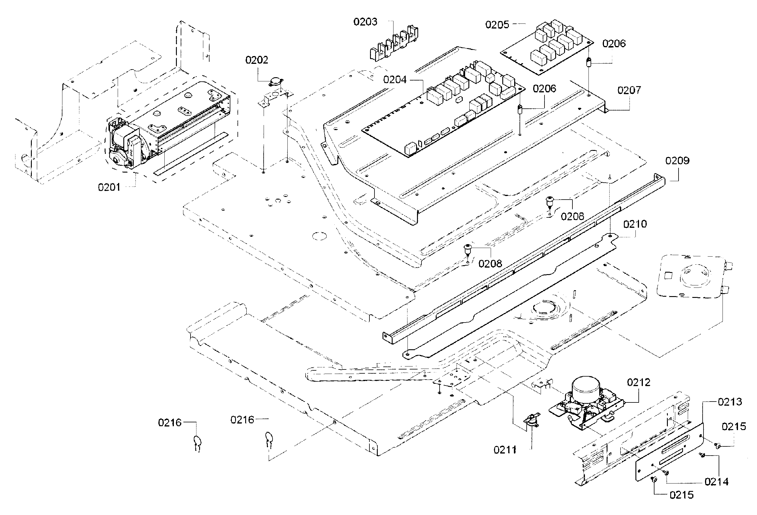 Bosch HBL5651UC/01 pcb assy diagram