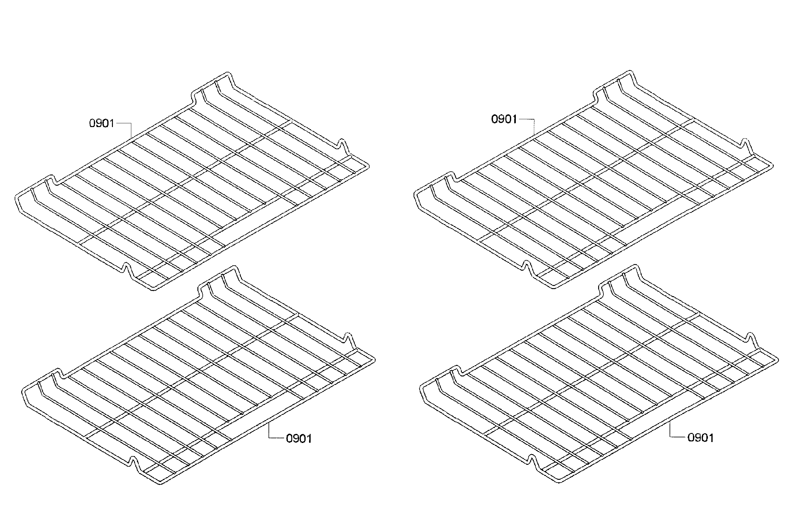 Bosch HBL5651UC/01 shelves diagram