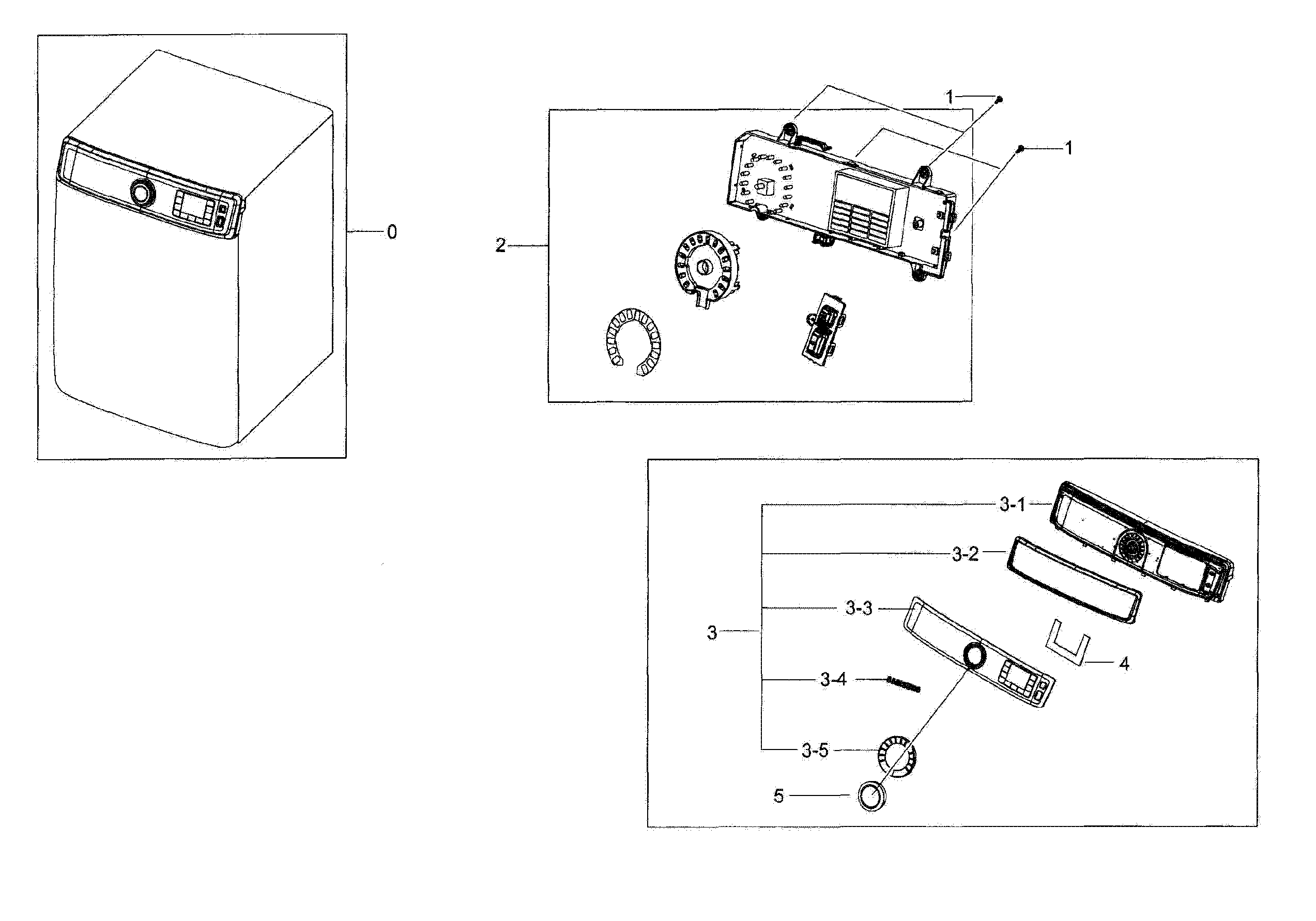 Samsung DV56H9100EG/A2-00 control panel diagram