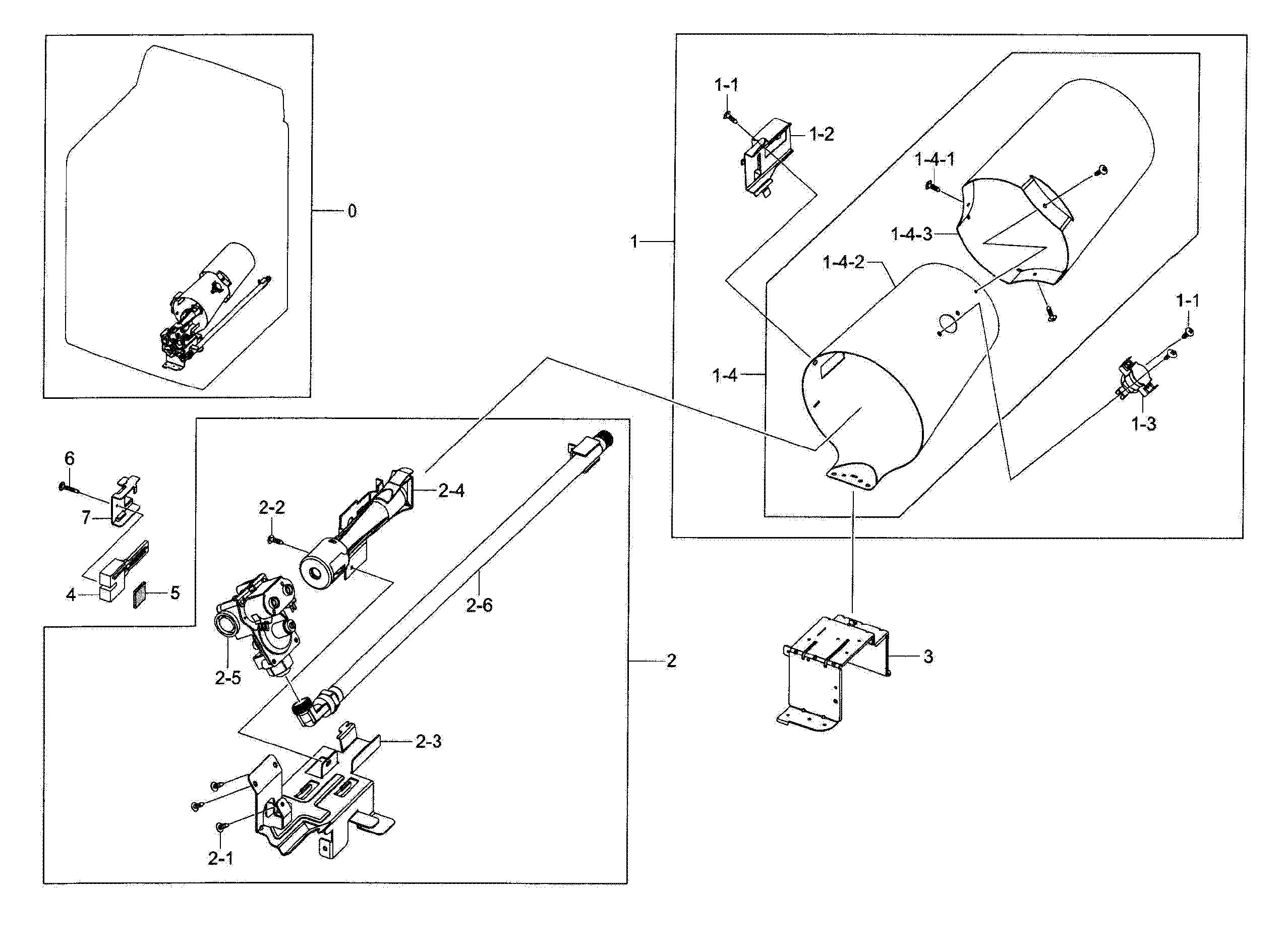 Samsung DV56H9100GG/A2-00 duct & burner diagram