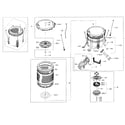 Samsung WA56H9000AP/A2-00 tub parts diagram
