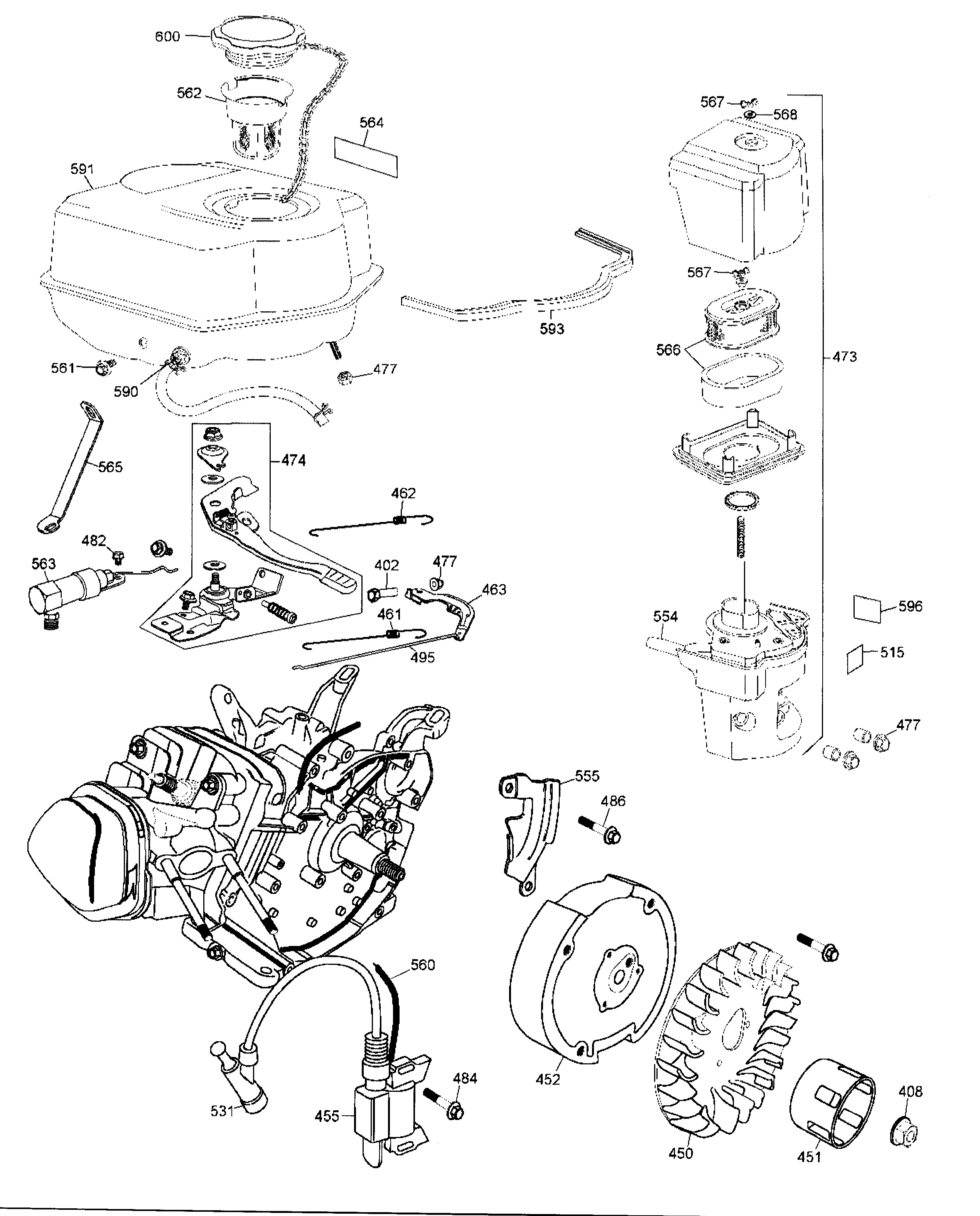 DeWalt D55684 TYPE 1 engine 3 diagram