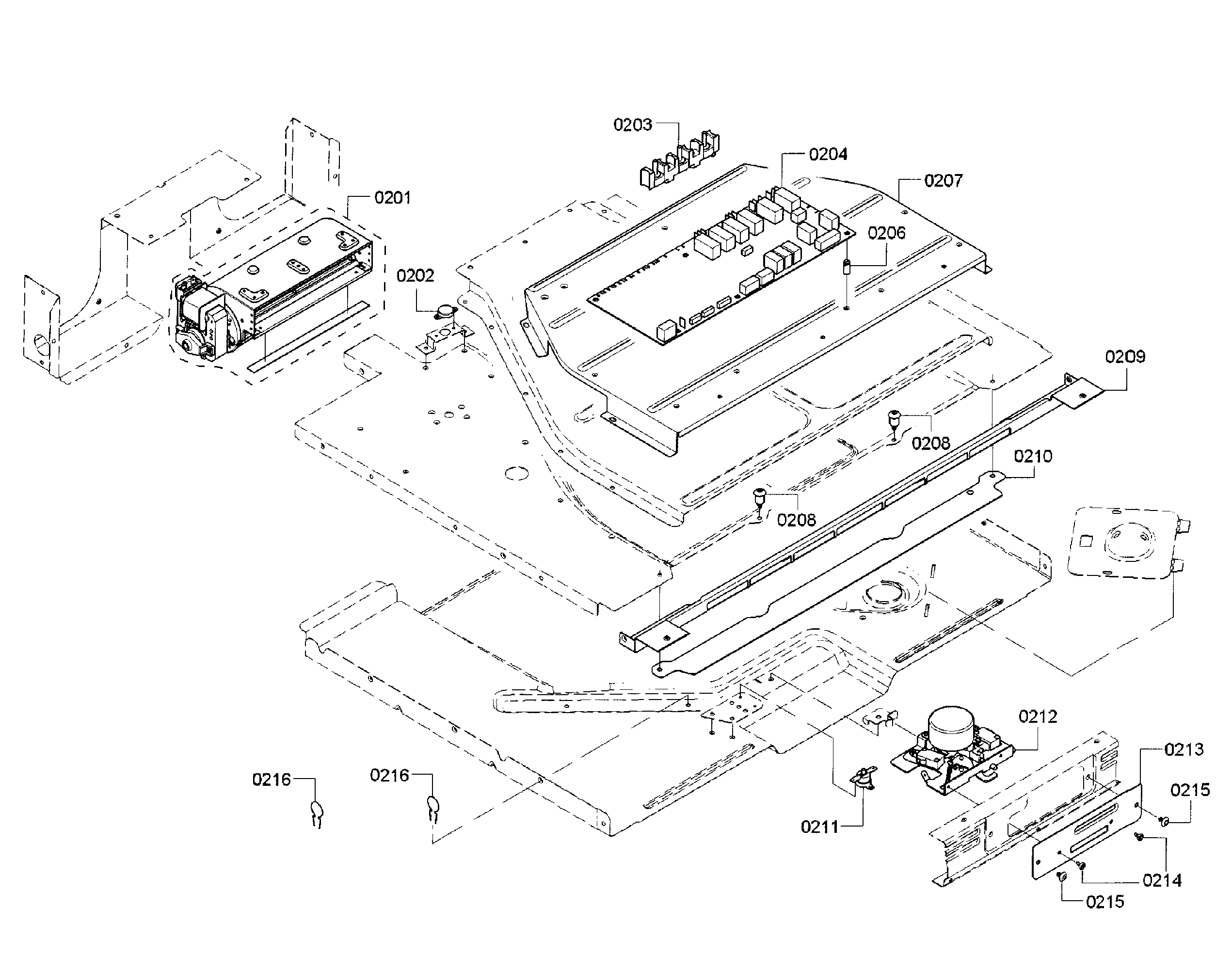 Bosch HBL8451UC/01 pcb assy diagram