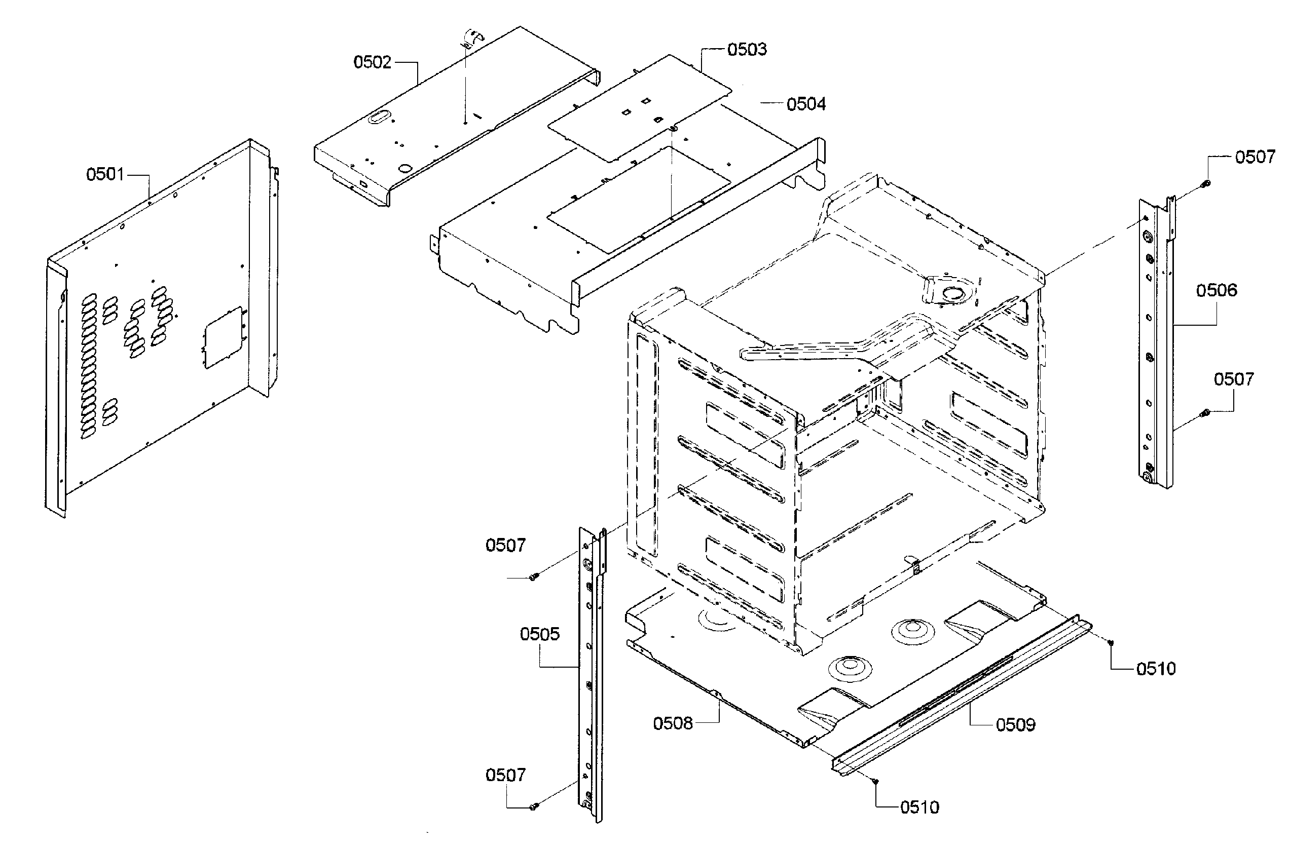 Bosch HBL8451UC/01 frame diagram