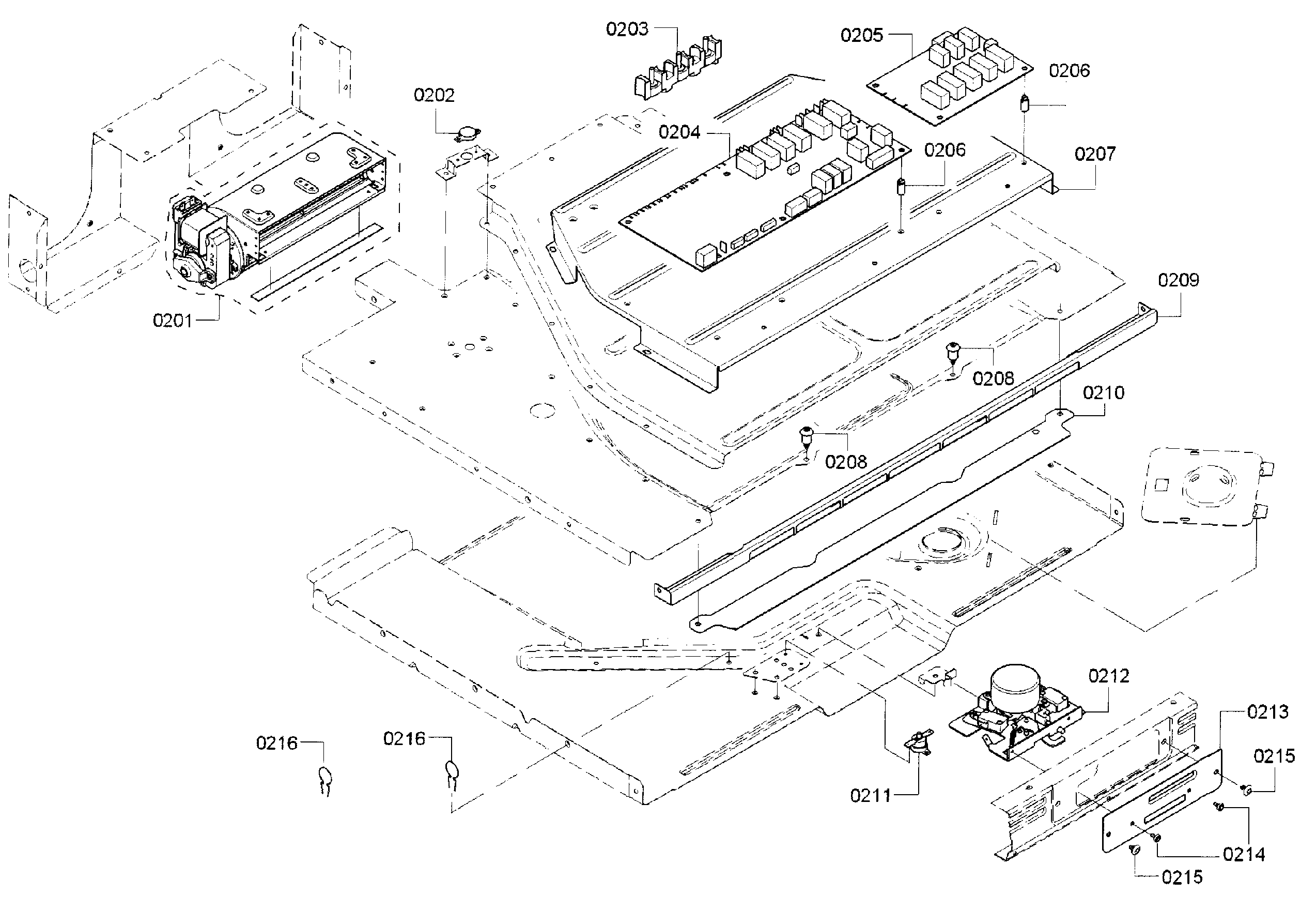 Bosch HBL8651UC/01 pcb 1 diagram