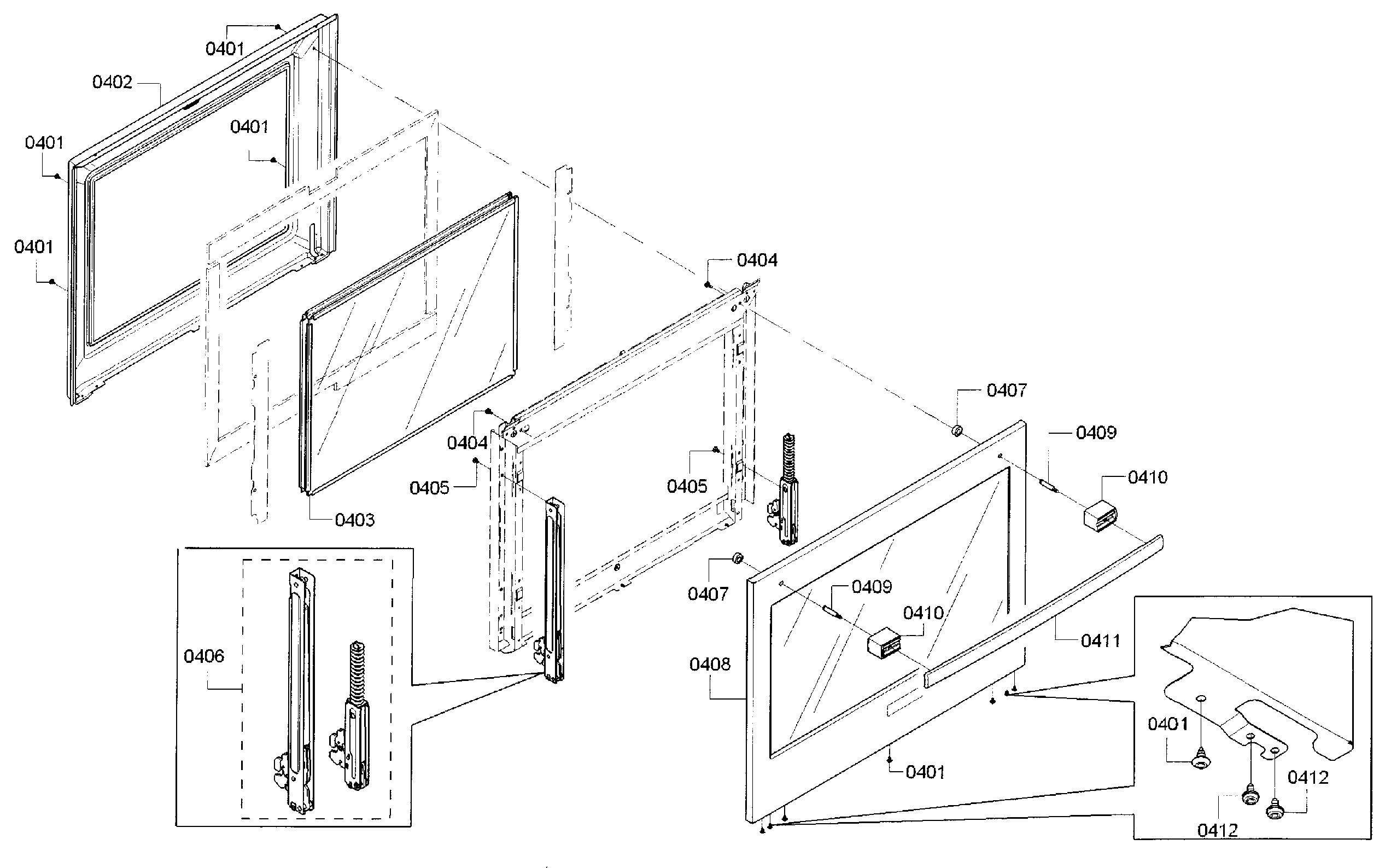 Bosch HBL8651UC/01 door diagram