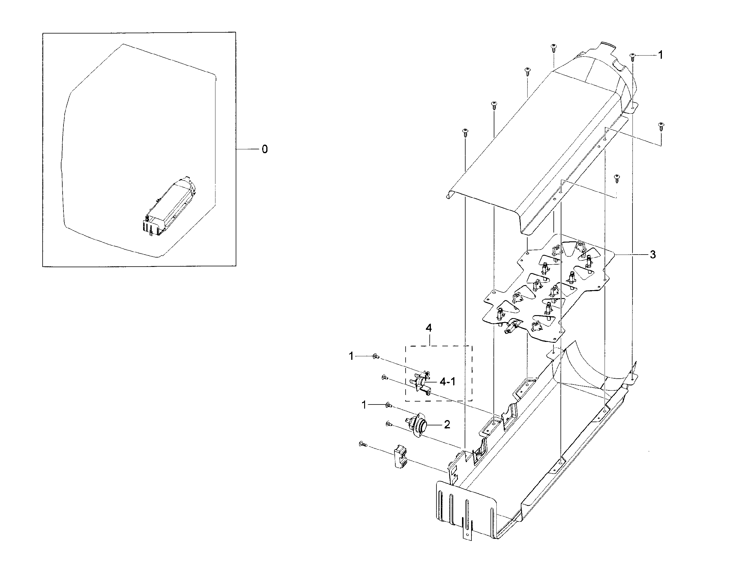 Samsung DV42H5200EF/A3-00 duct heater diagram
