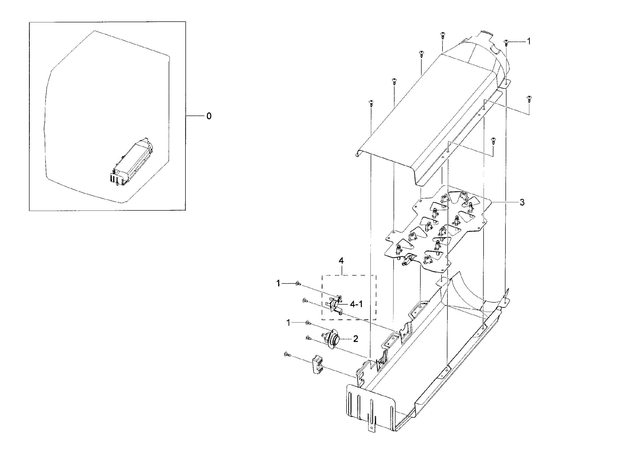 Samsung DV42H5000EW/A3-00 duct heater diagram