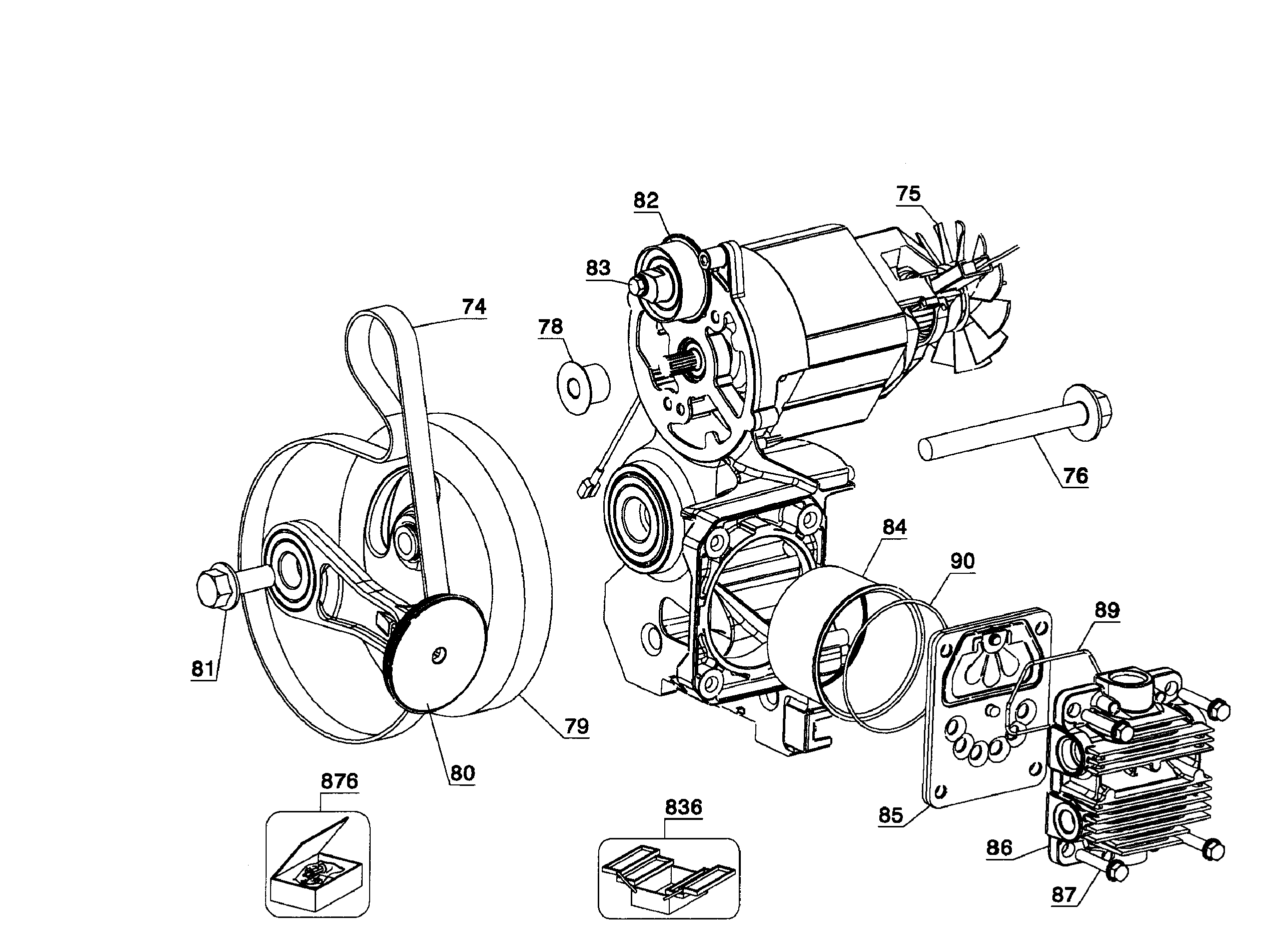 DeWalt D55167 TYPE 2 motor assy diagram