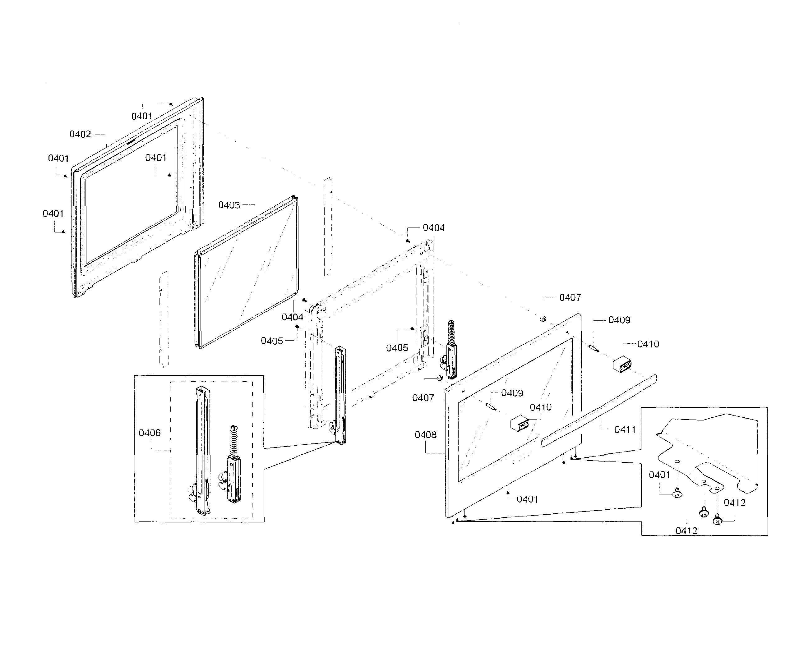 Bosch HBN8651UC/01 door-upper diagram