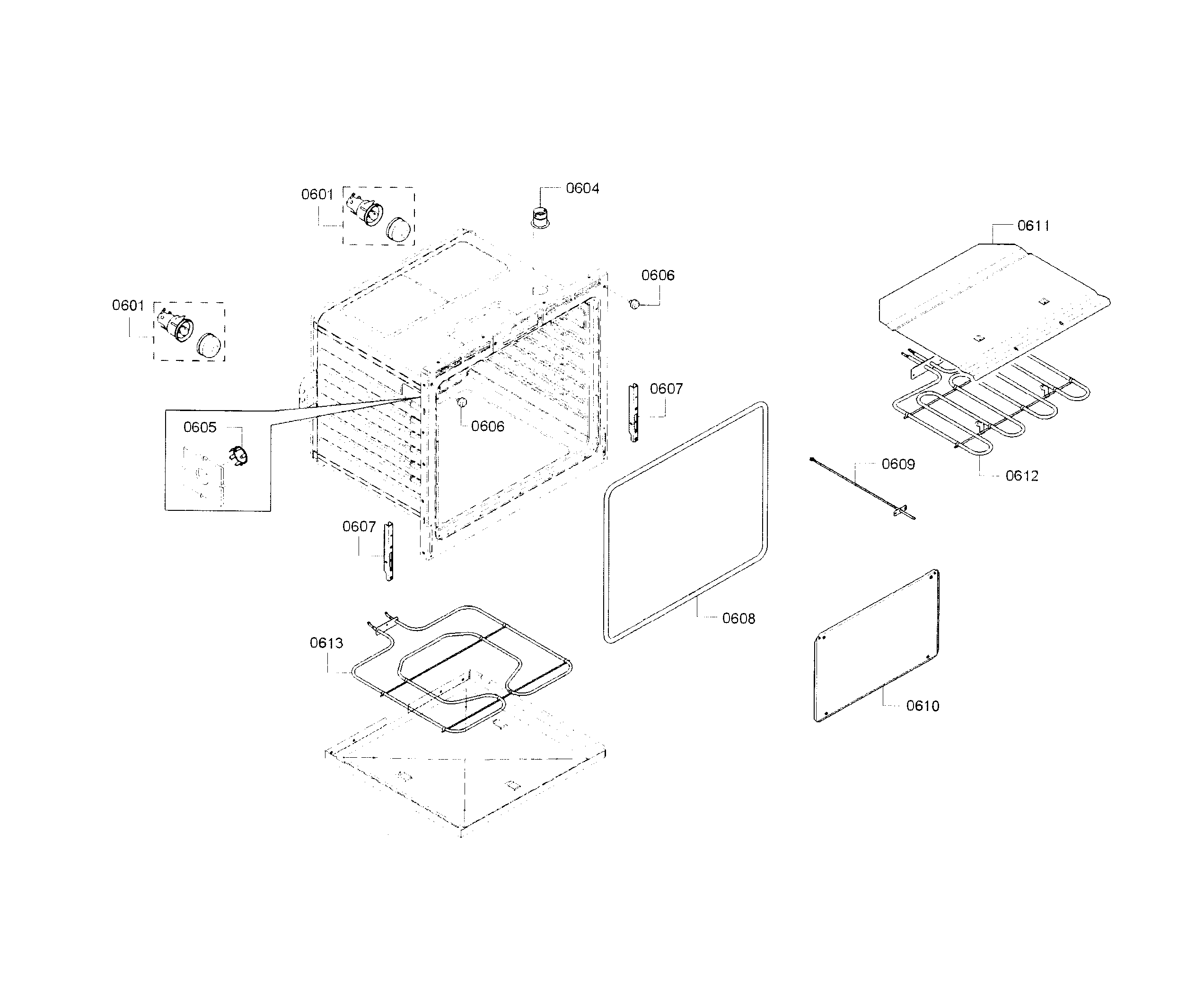 Bosch HBN8651UC/01 cavity-lower diagram