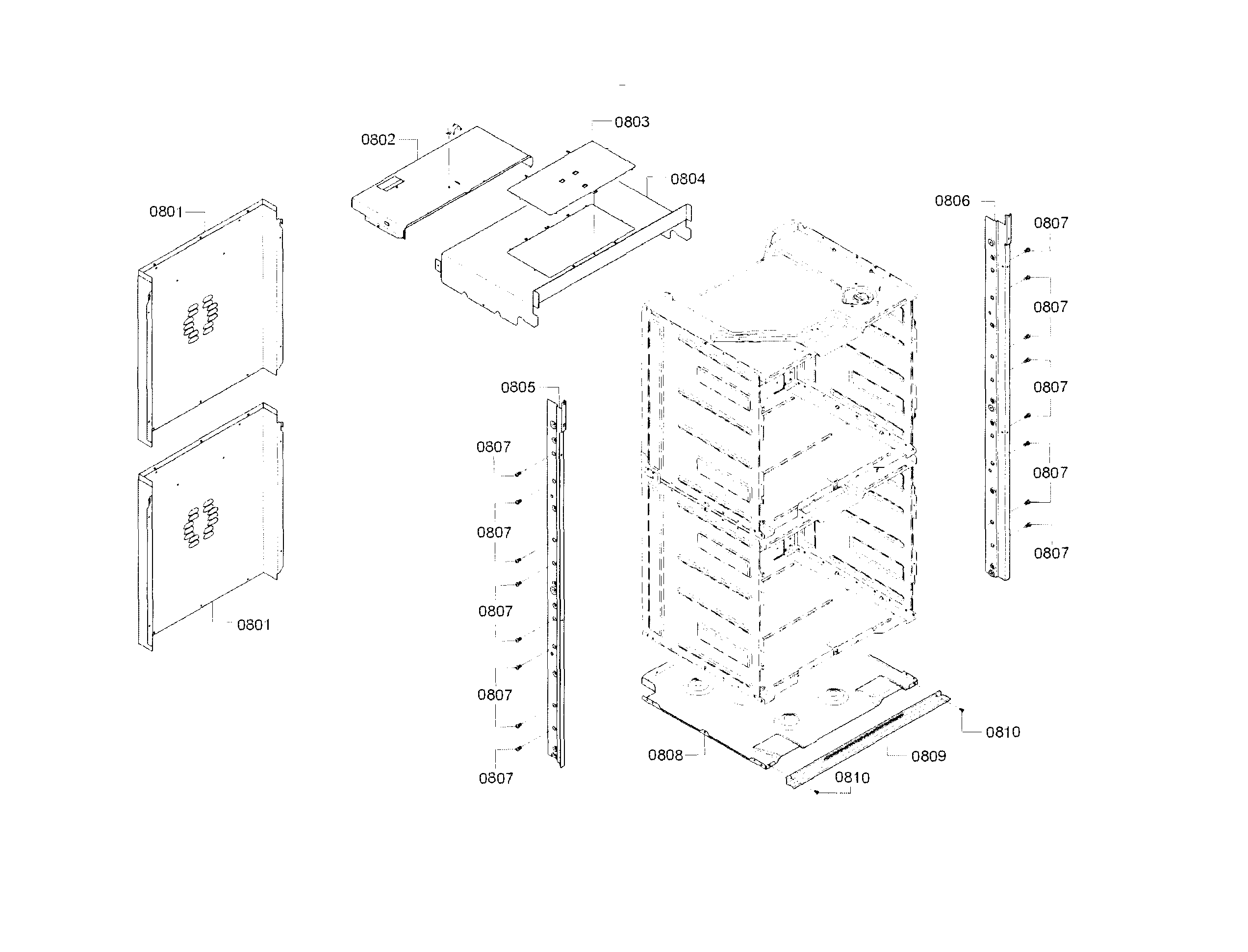 Bosch HBN8651UC/01 cabinet diagram