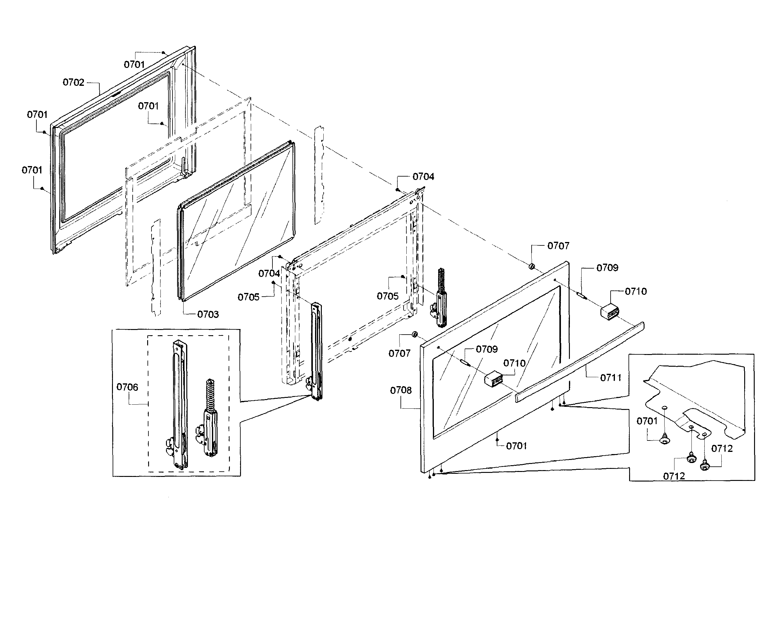 Bosch HBL8661UC/01 door-lower diagram