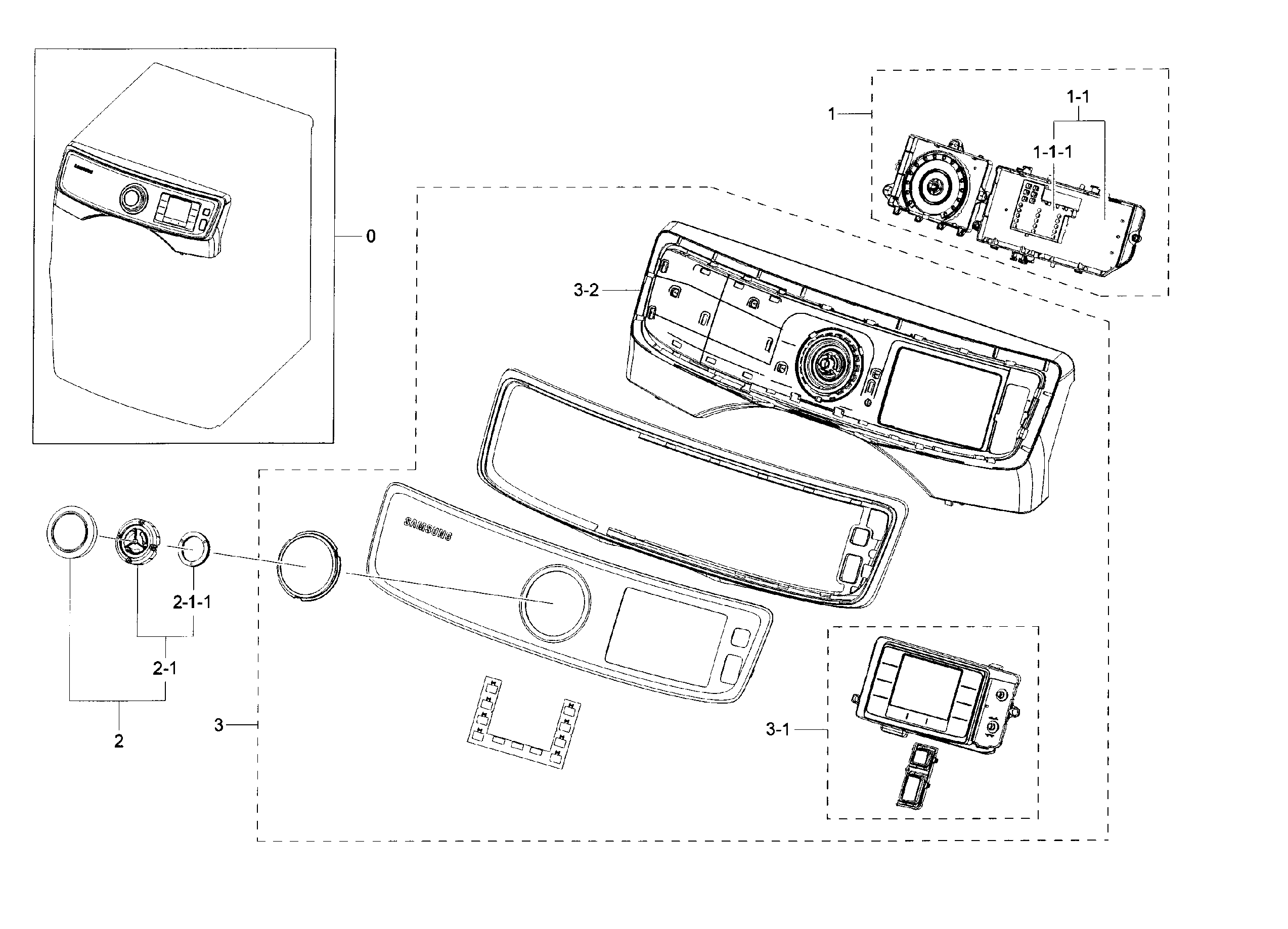 Samsung DV45H6300EG/A3-00 control panel diagram