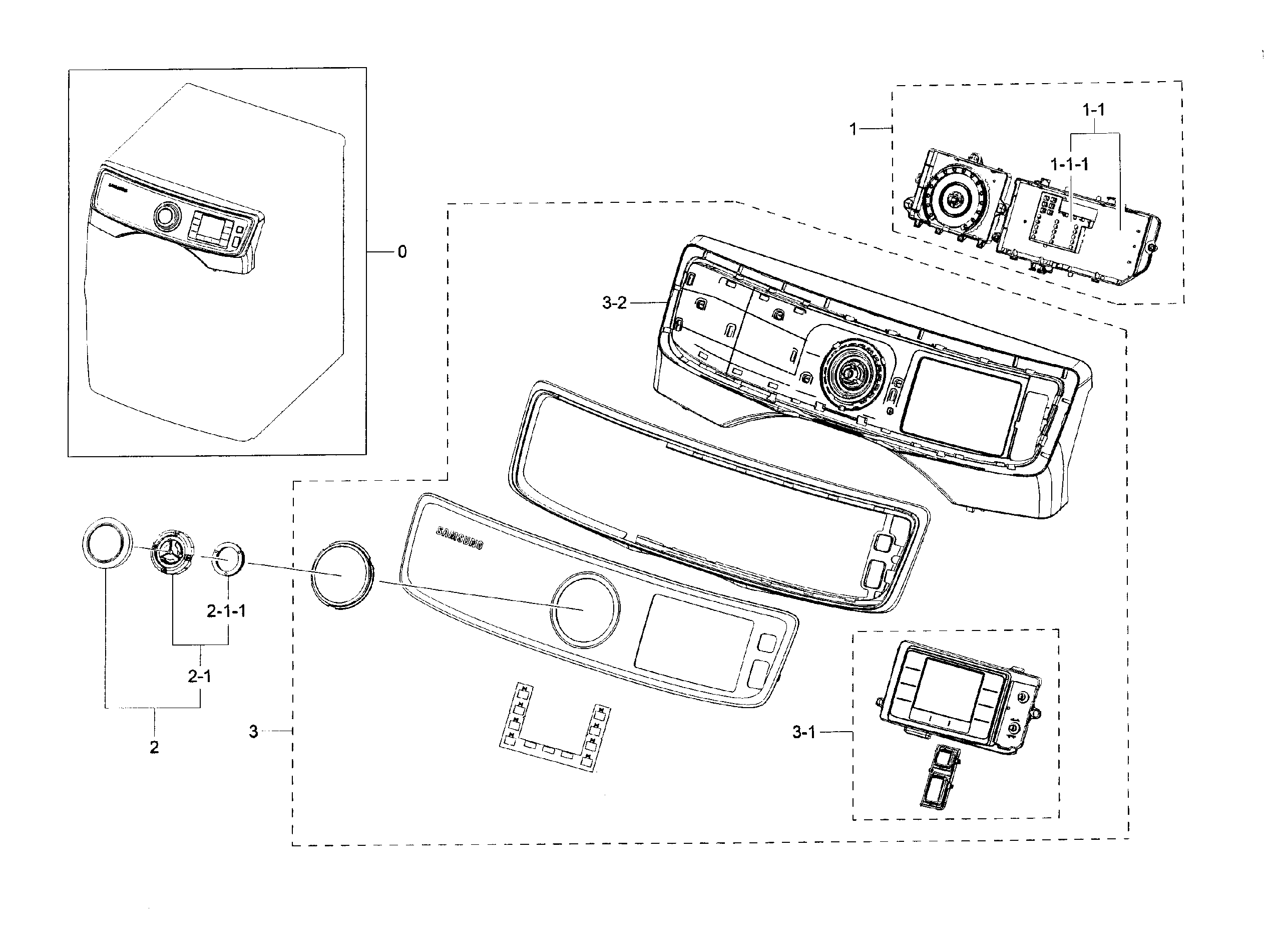Samsung DV45H6300GG/A3-00 control panel diagram