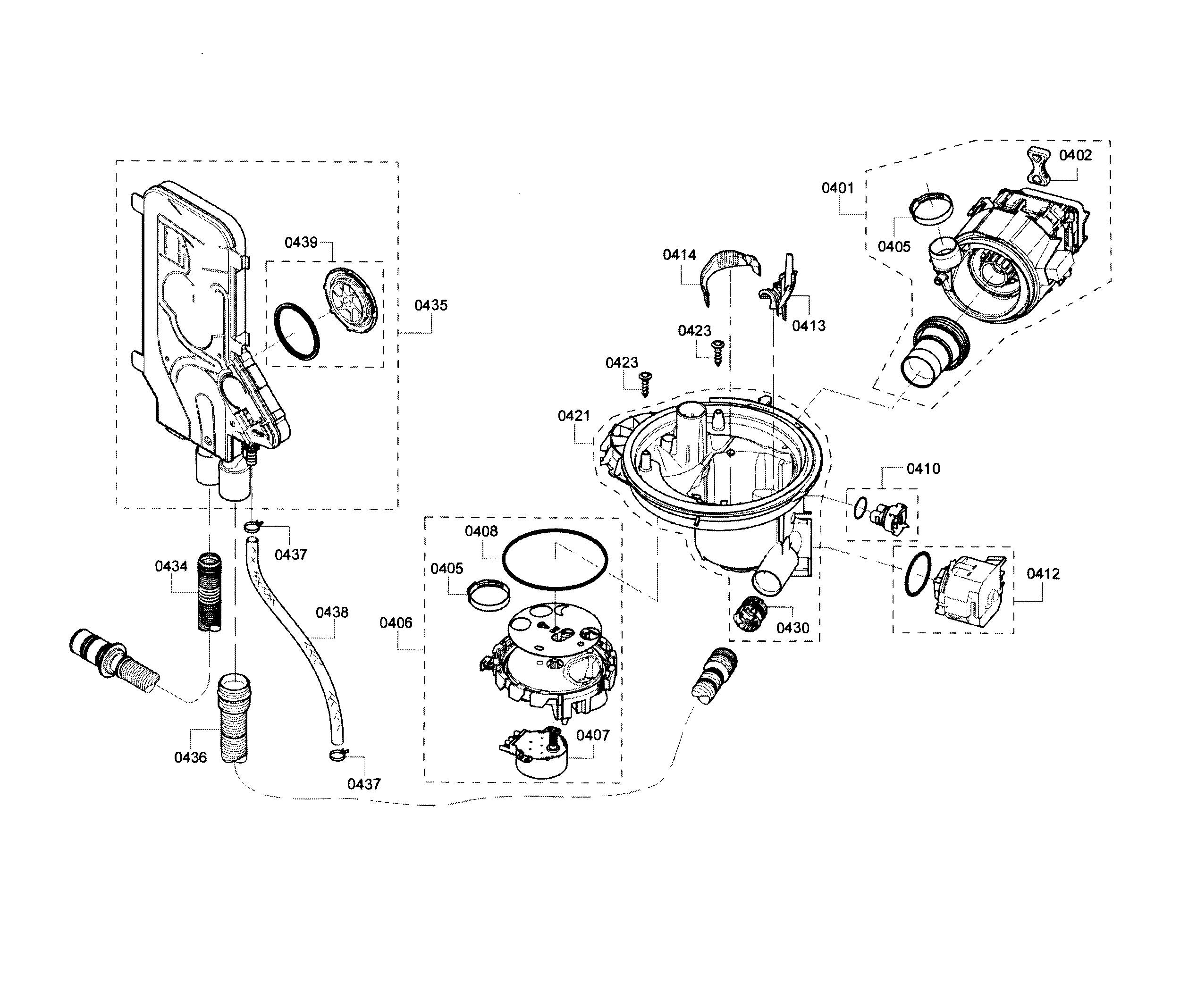 Bosch SHX68T55UC/02 pump diagram