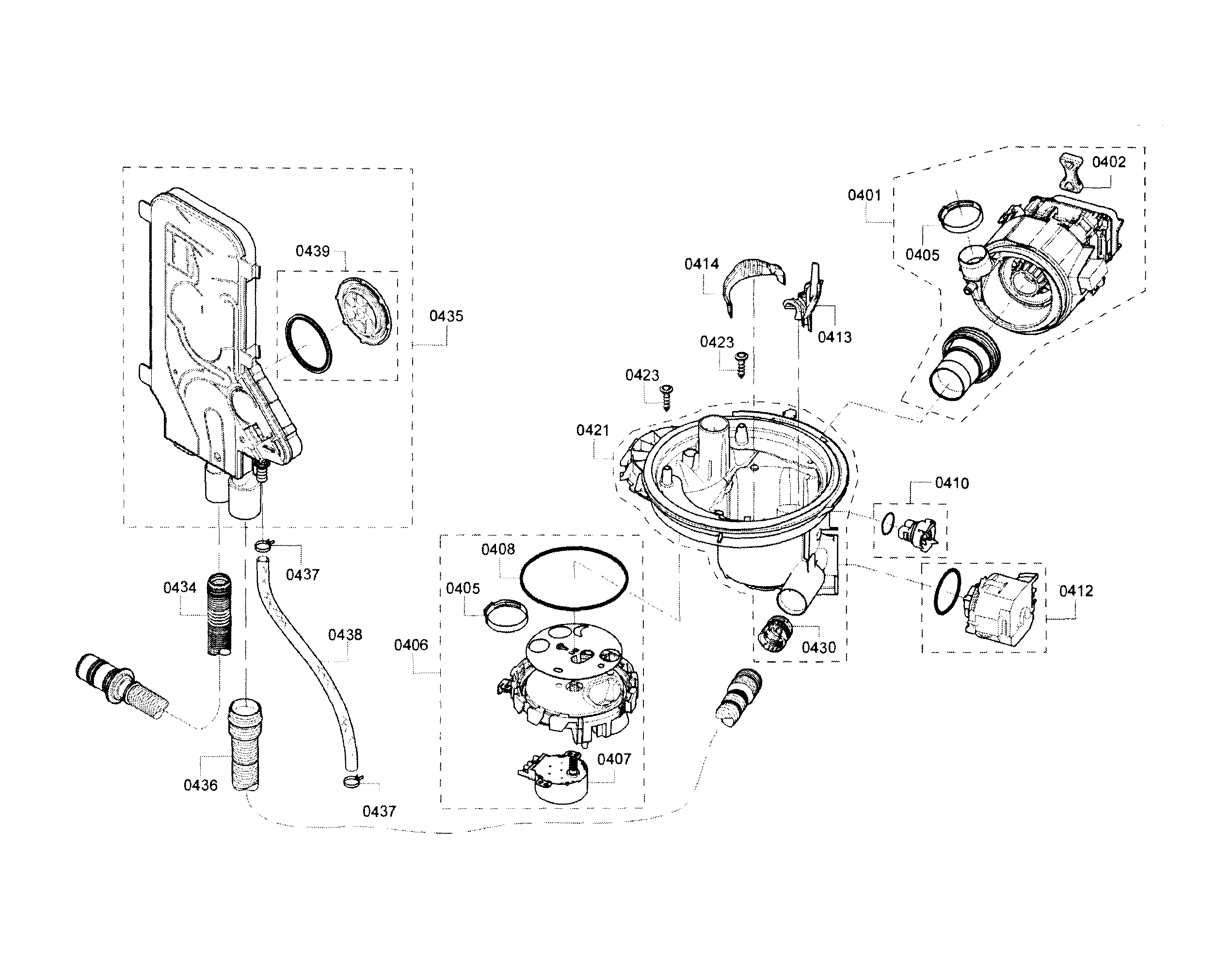 Bosch SHE53T55UC/02 pump diagram