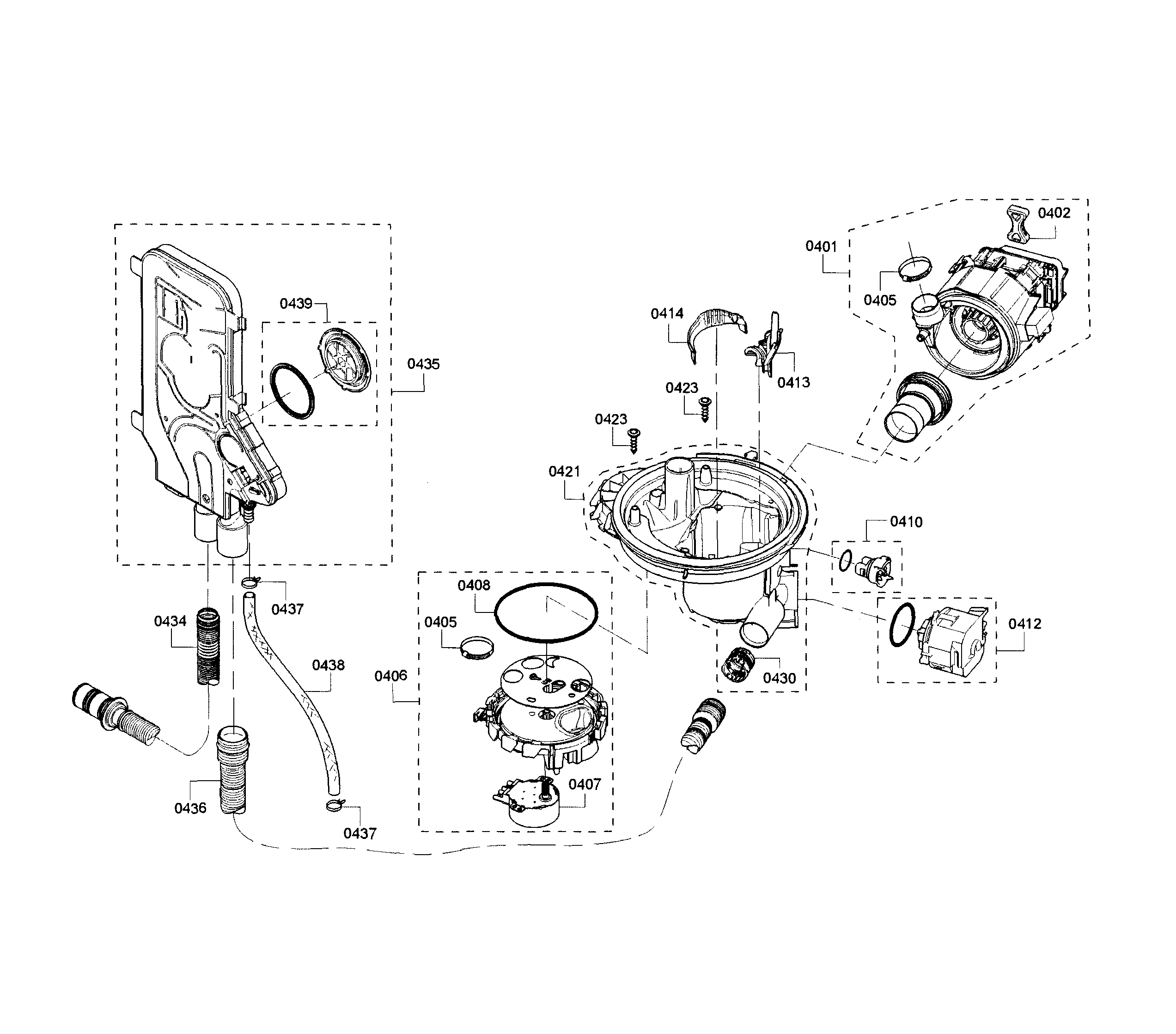 Bosch SHE65T52UC/02 pump diagram