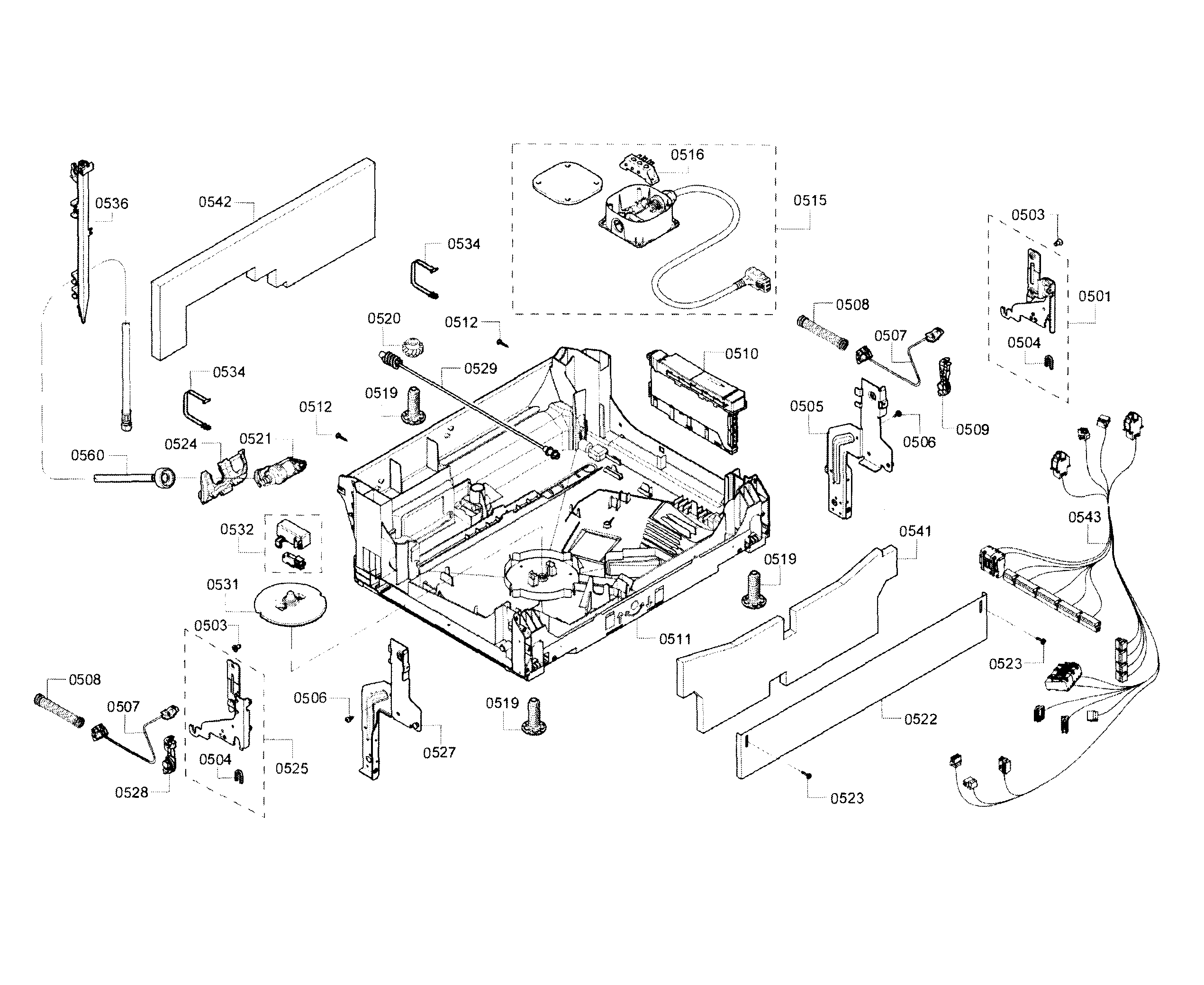 Bosch SHE68T52UC/02 base diagram