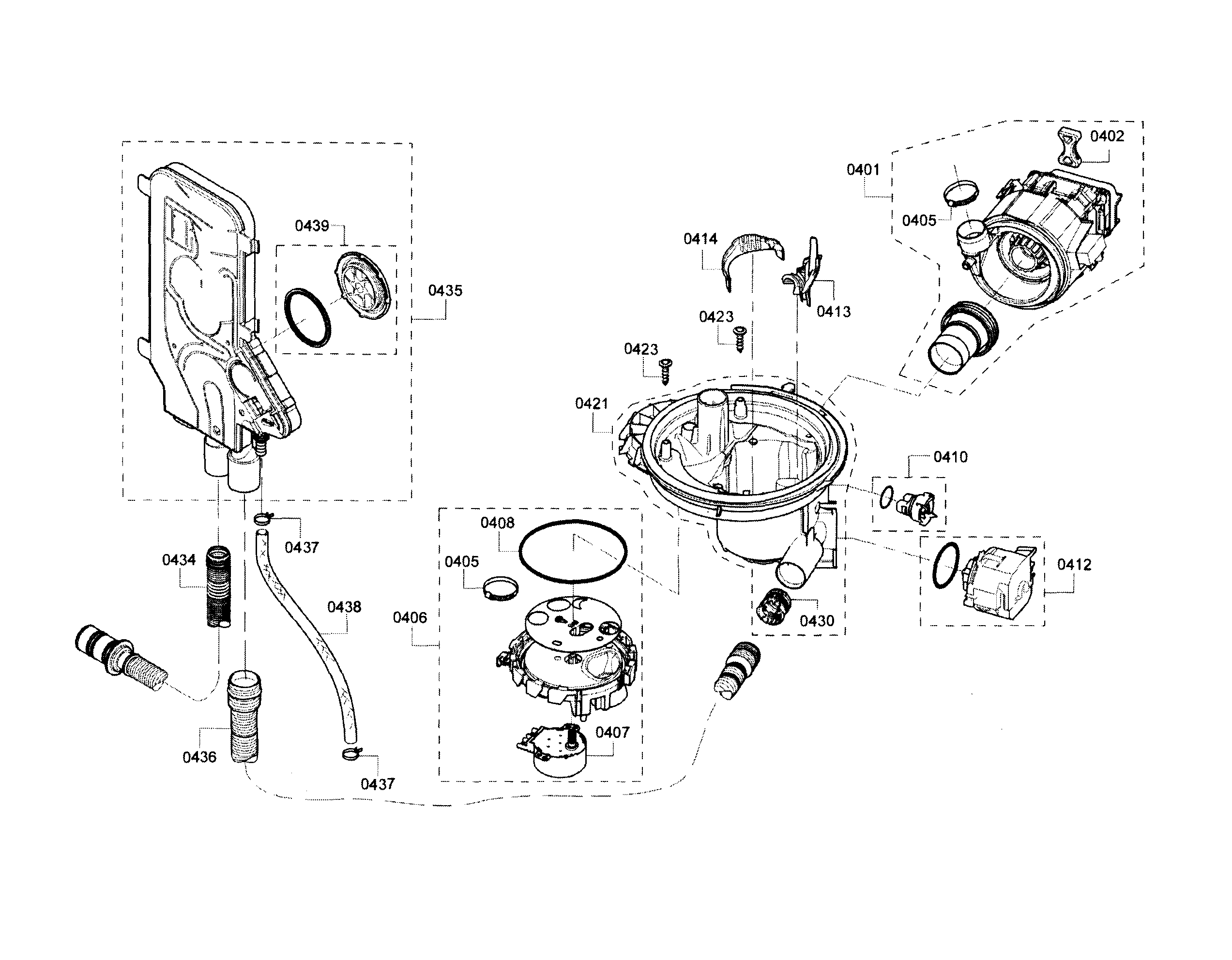 Bosch SHE68T55UC/03 pump diagram