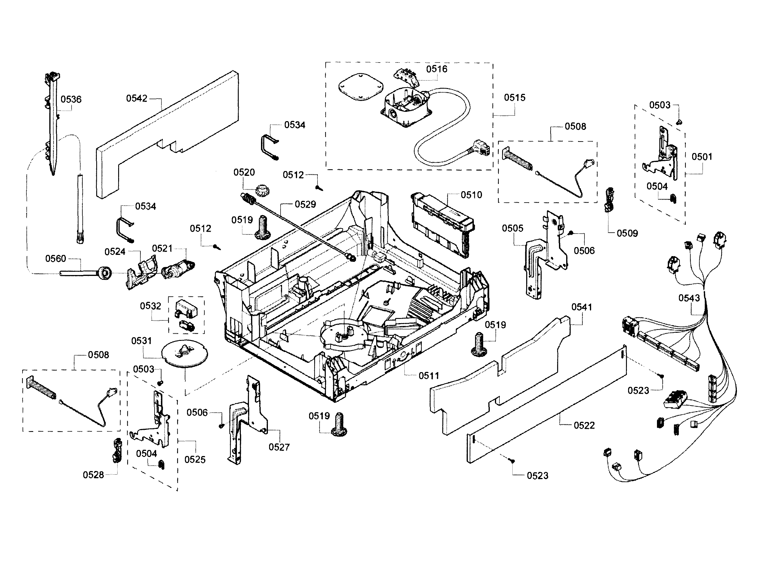 Bosch SHE68T55UC/03 base diagram