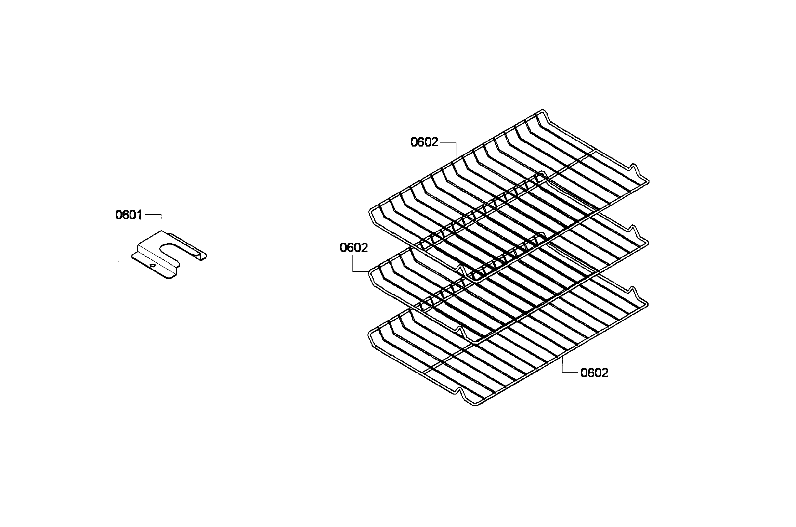 Bosch HEI7052U/06 shelf assy diagram