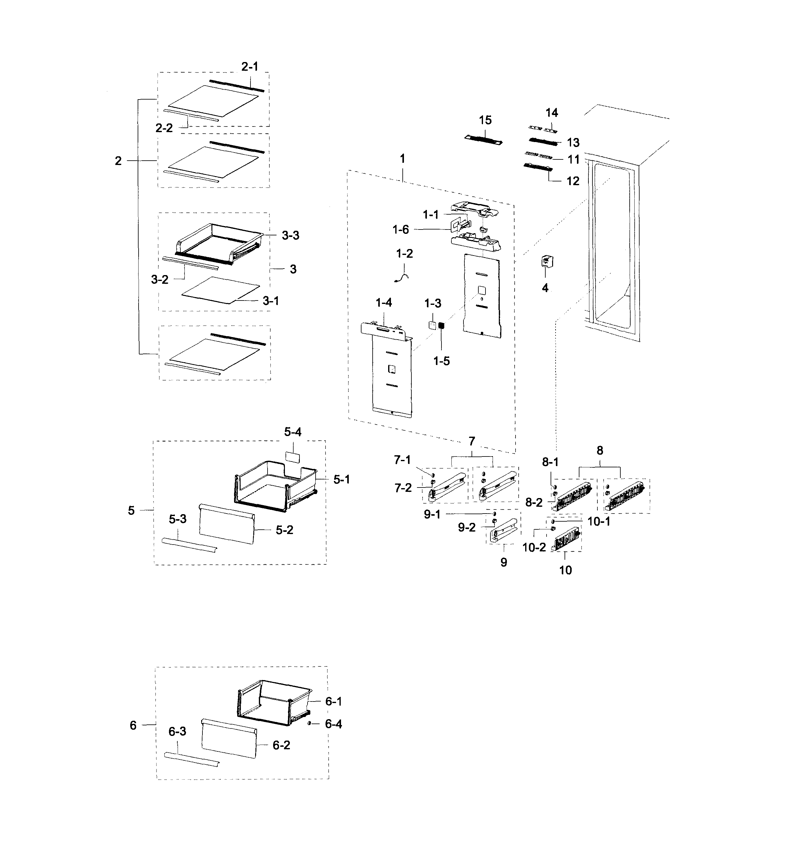 Samsung RH29H9000SR/AA-00 fridge diagram
