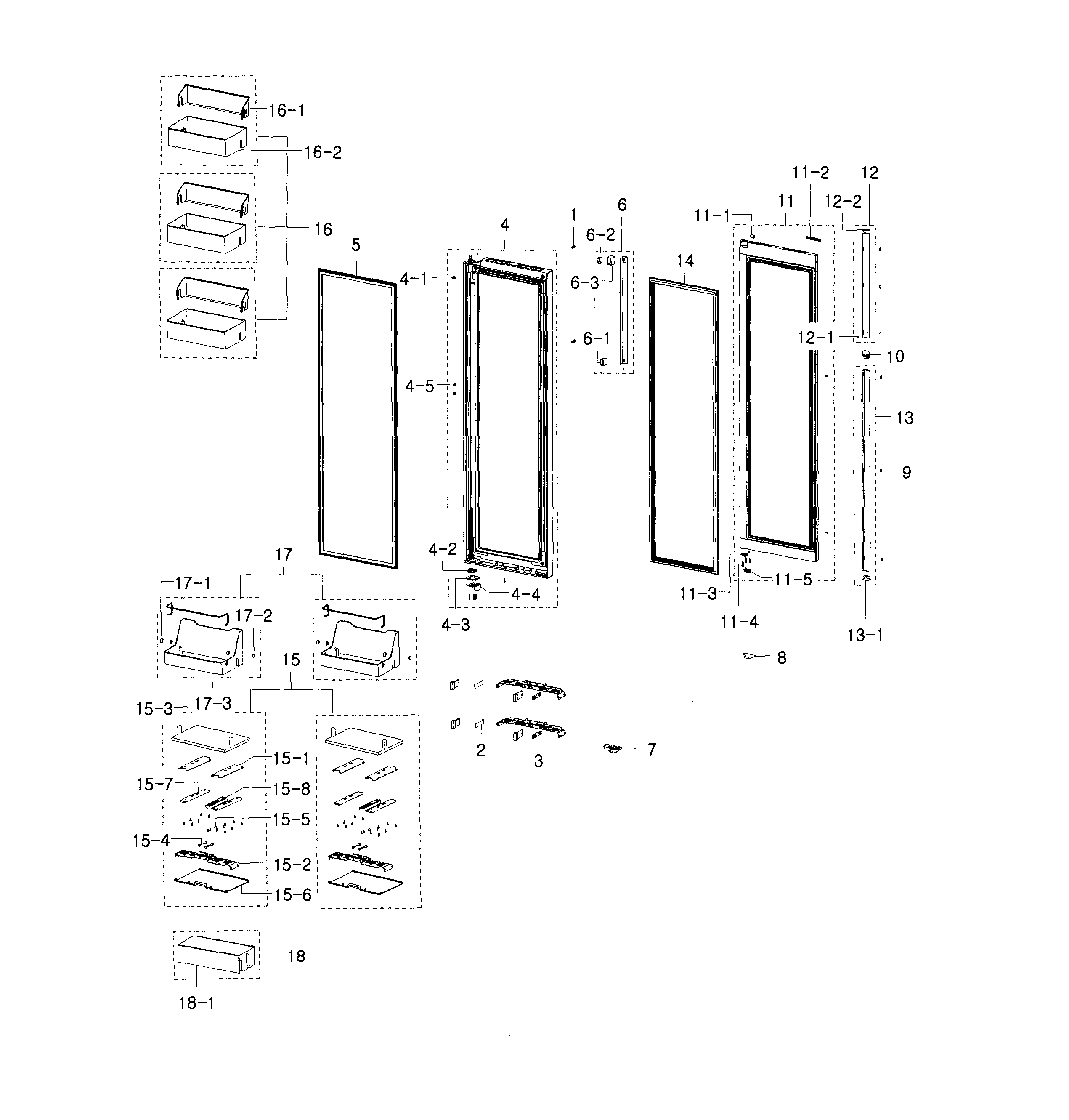 Samsung RH29H9000SR/AA-00 fridge door diagram