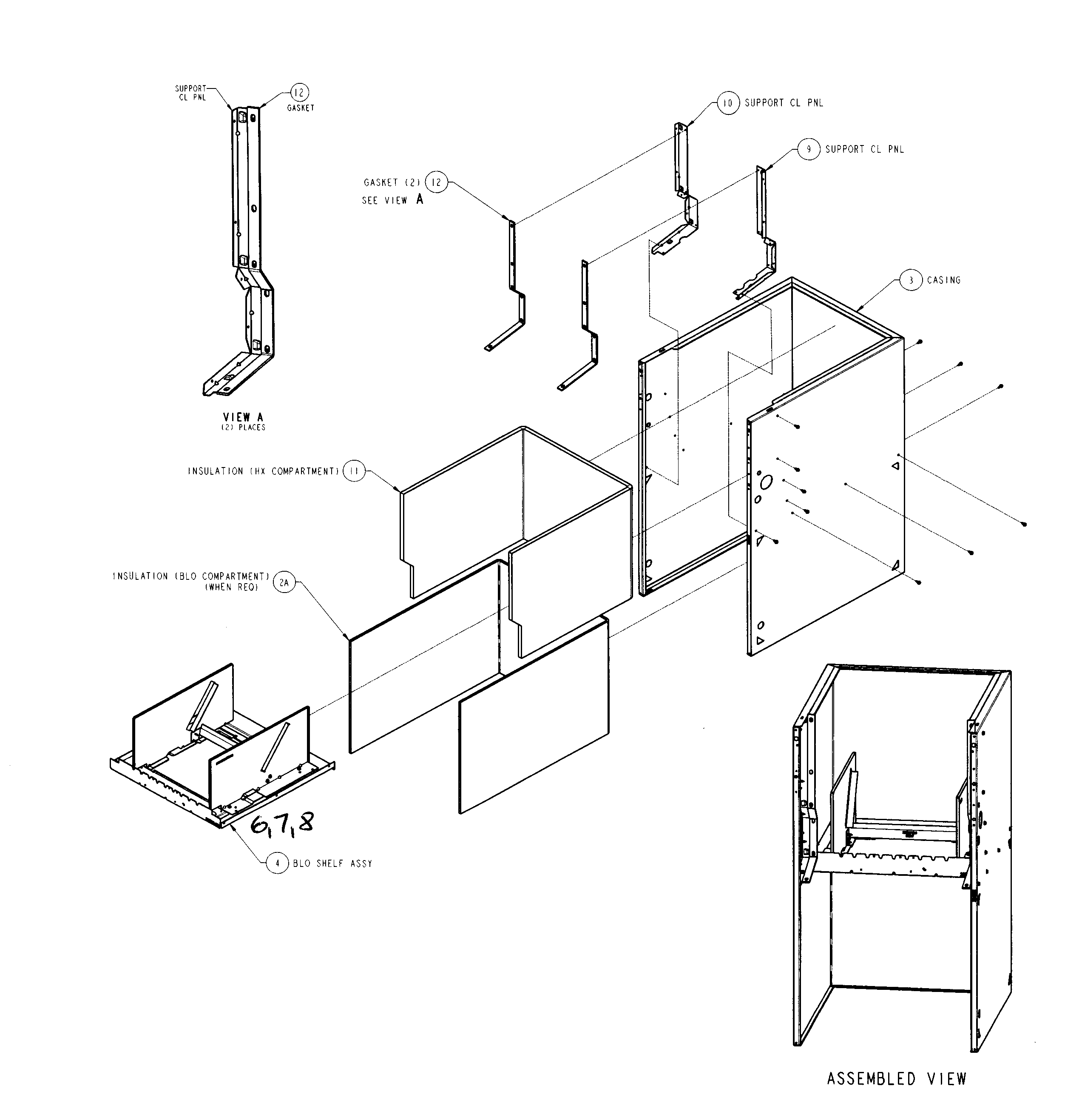 Carrier 58CVA070---12112 casing diagram