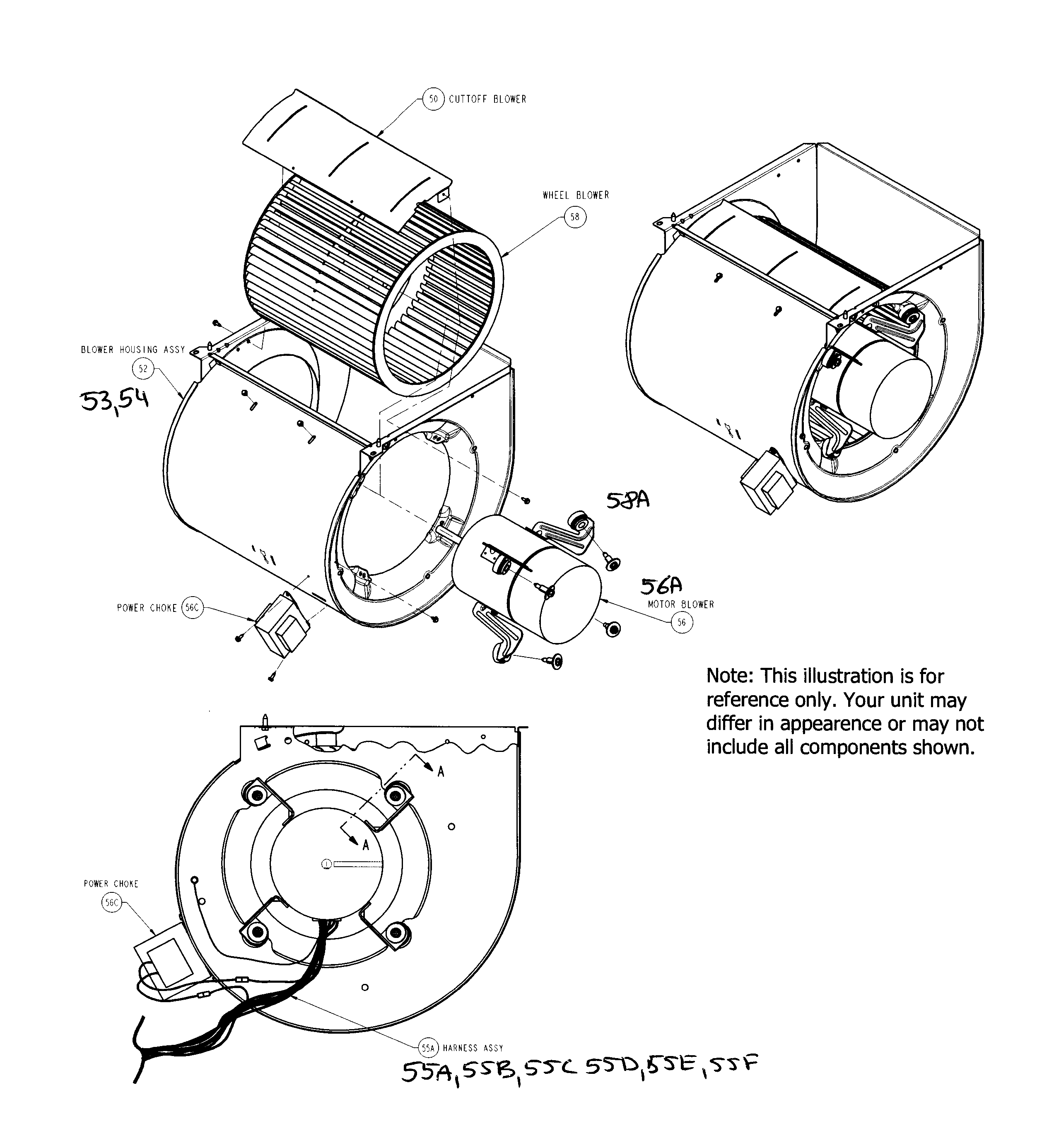 Carrier 58CVA070---13112 blower diagram