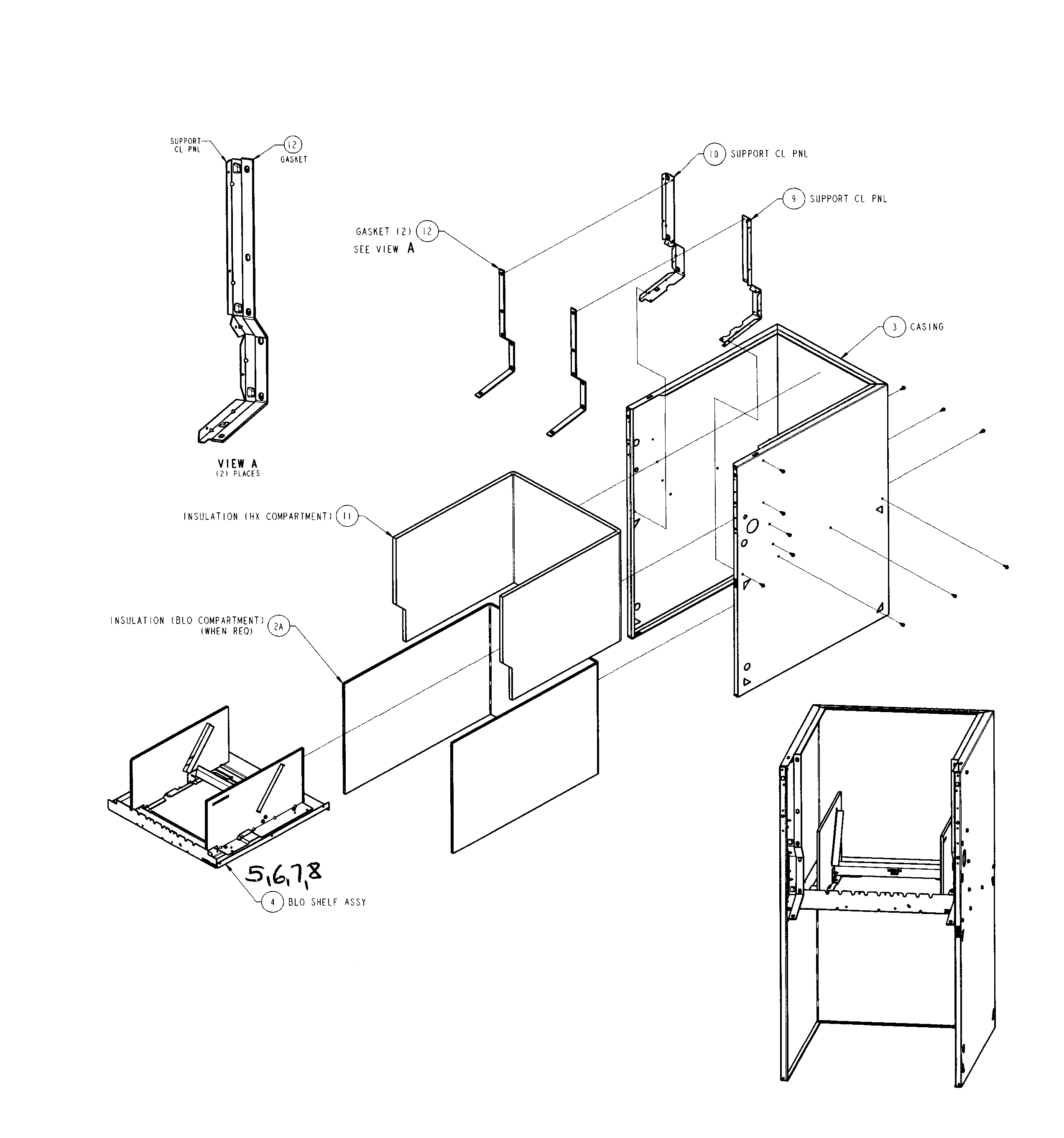Carrier 58CVA090---12116 casing diagram