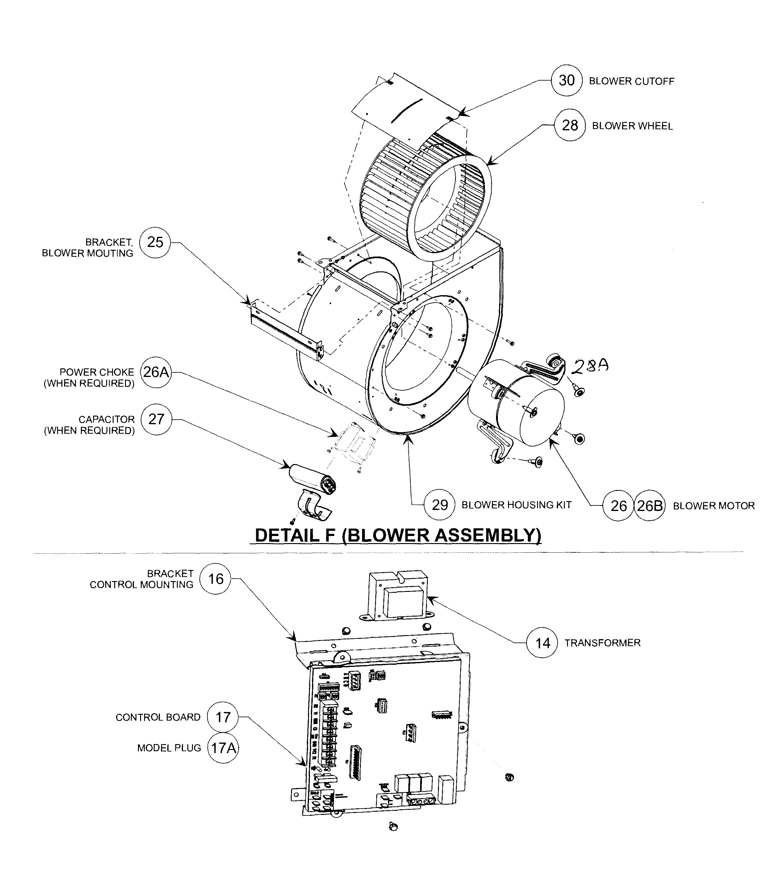 Carrier 58CVA090---15116 blower & ctrl diagram