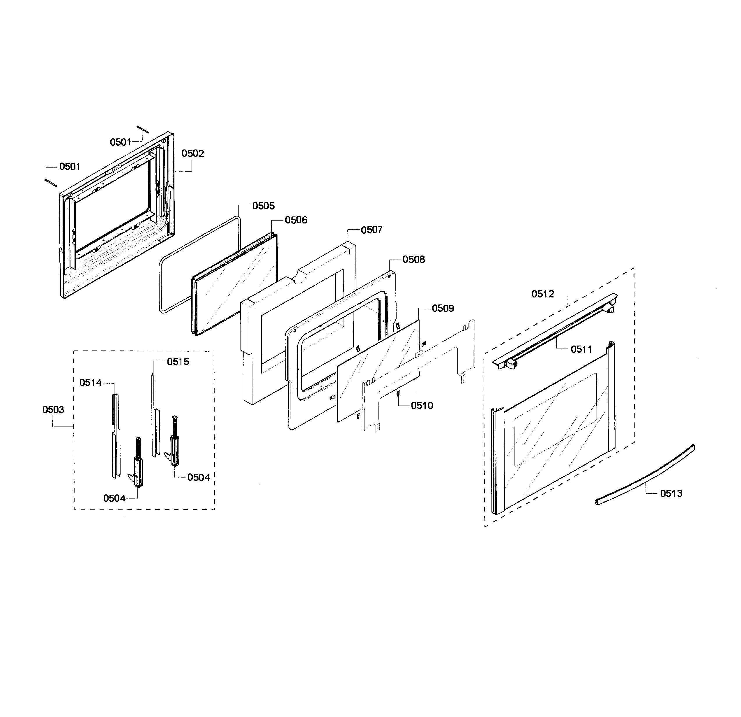 Bosch HEI7132U/05 door diagram