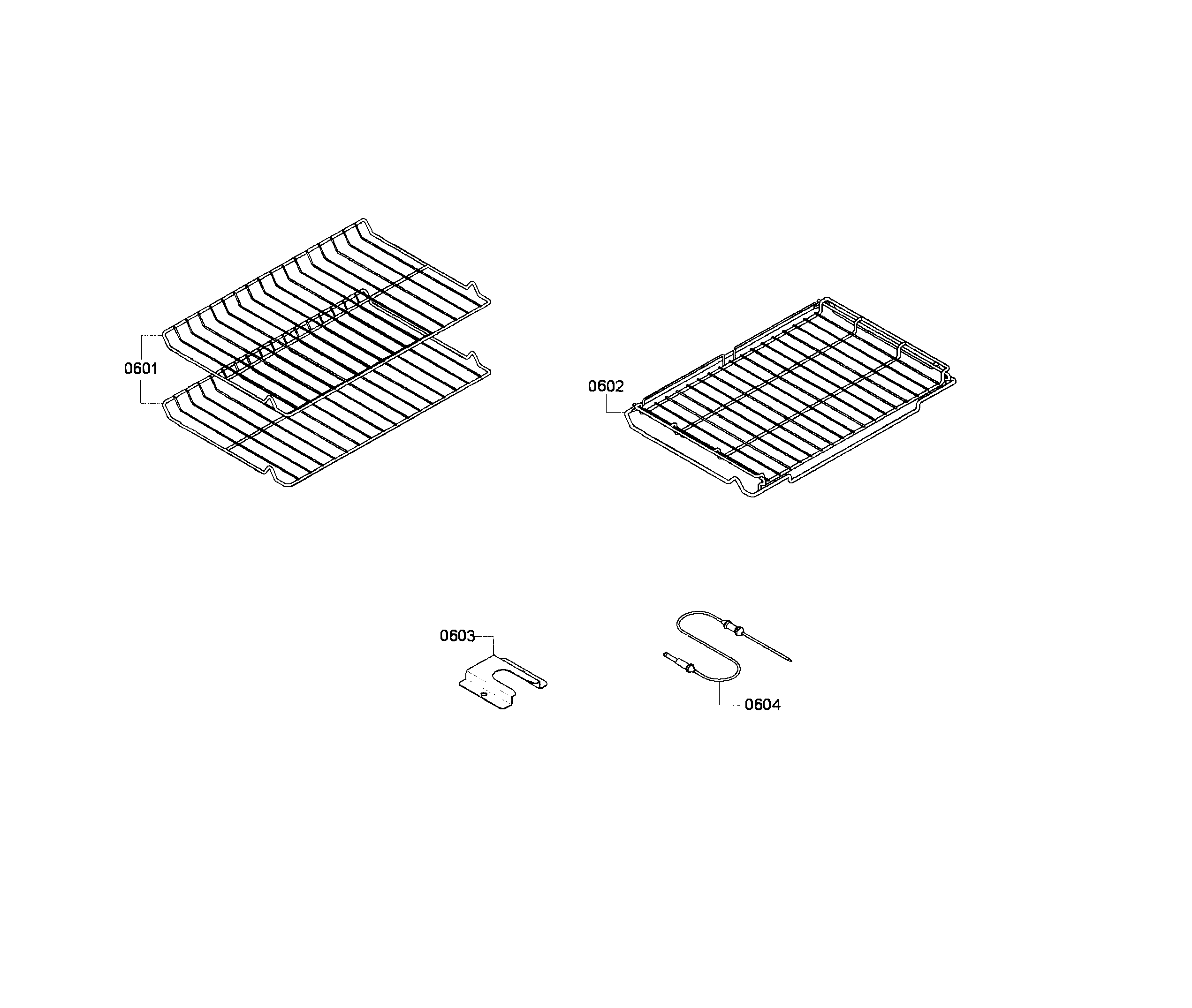 Bosch HEI7132U/06 rack assy diagram
