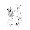 Samsung RF28HMEDBSR/AA-02 cabinet diagram